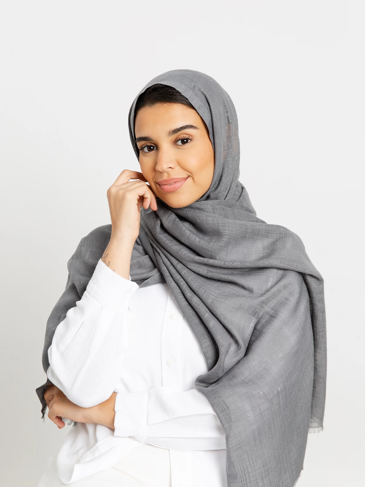 Kaafmeem latest abayas clothing tarha gray cotton flam is your