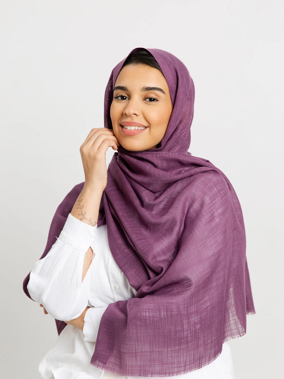 Purple - Cotton Flam Tarha