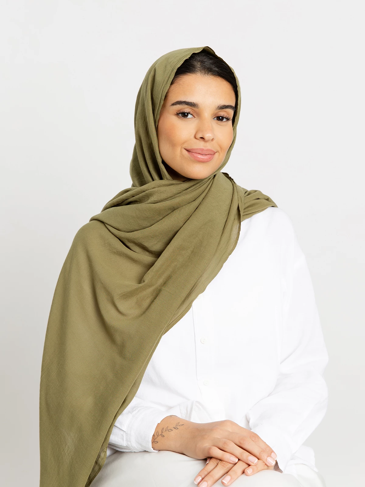 Olive - Light Cotton Tarha