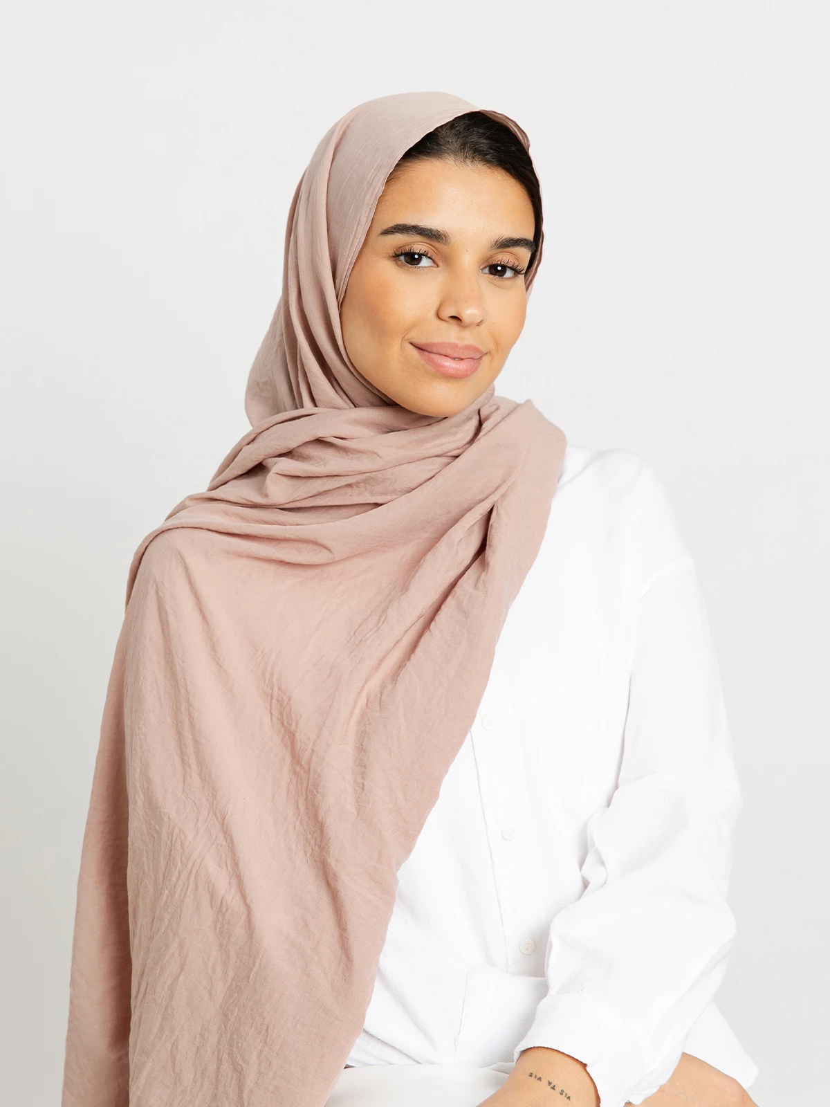 Kaafmeem Latest Abayas Clothing Tarha Sand Super Light And Comfy 