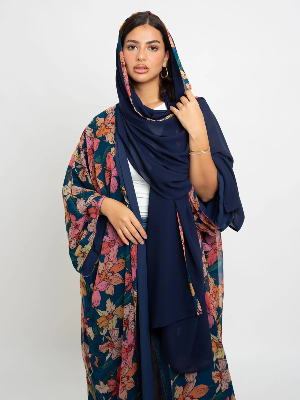 Orchid Dusk Double Flowstyle Abaya