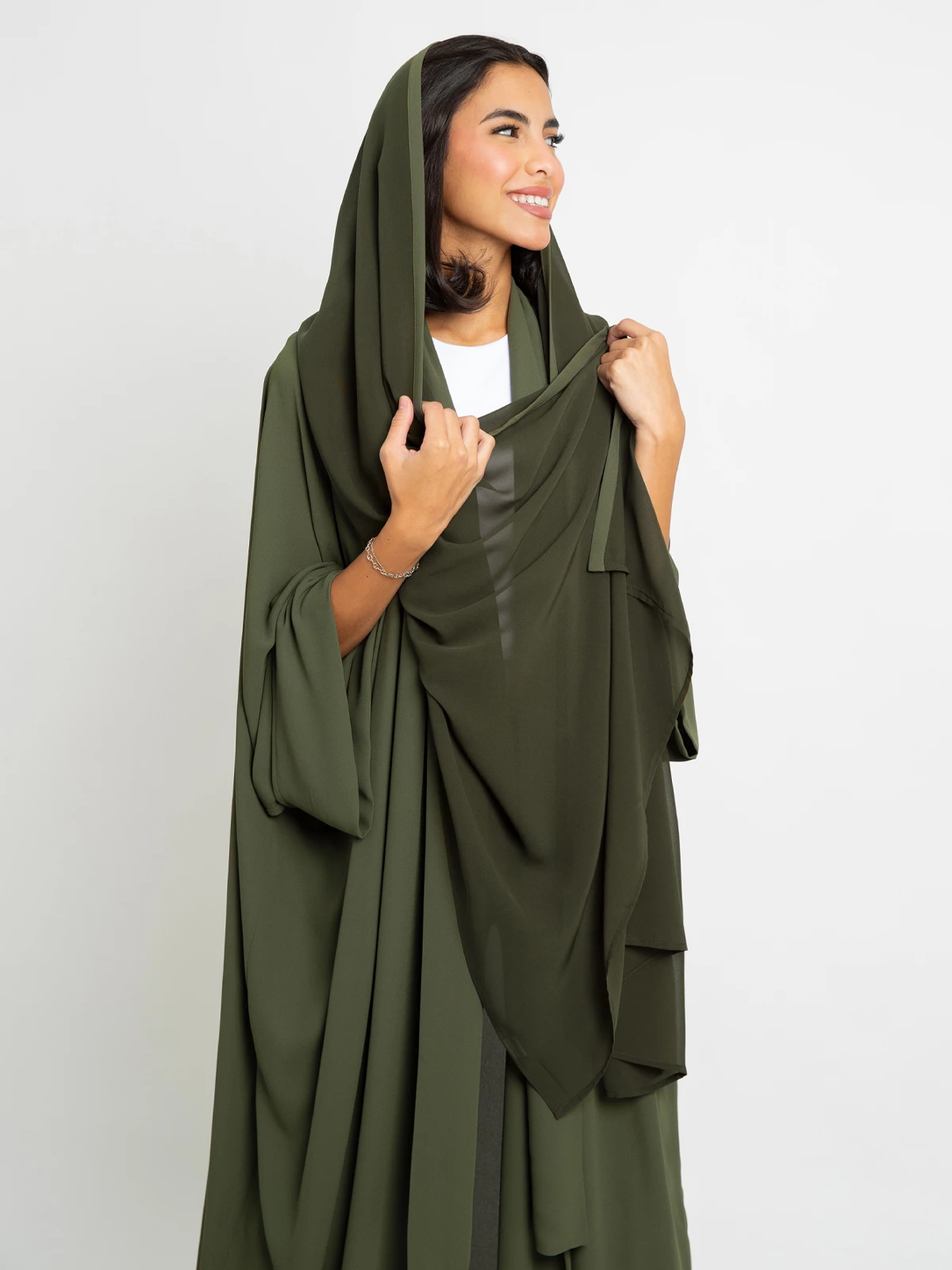Olive Flowstyle Abaya