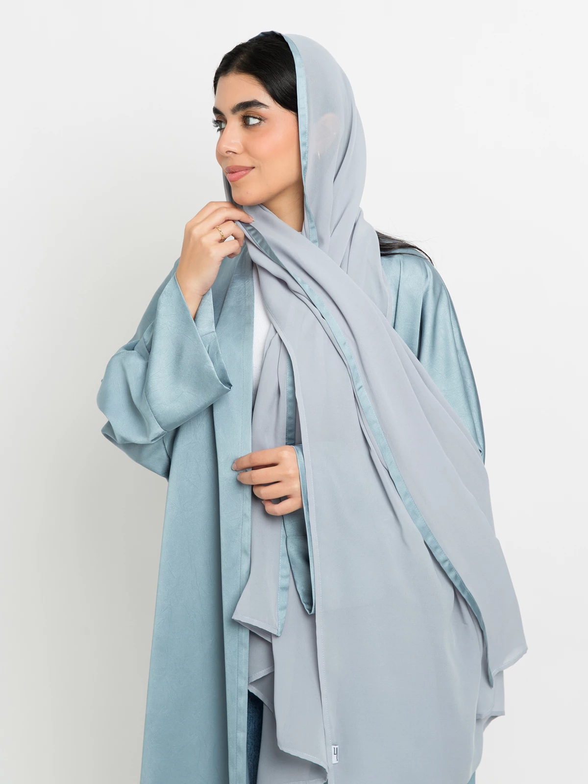 Blue Luxe Wide fit Abaya