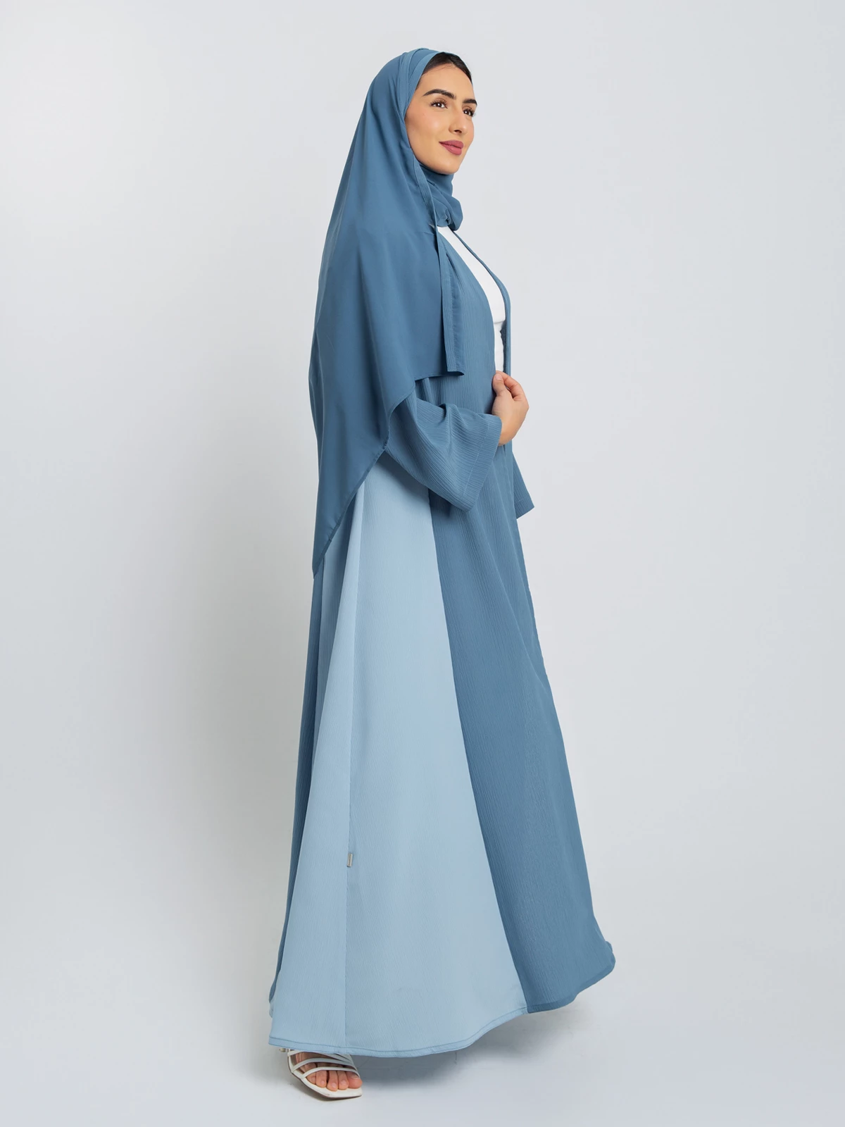 Blue Shades Princess Abaya