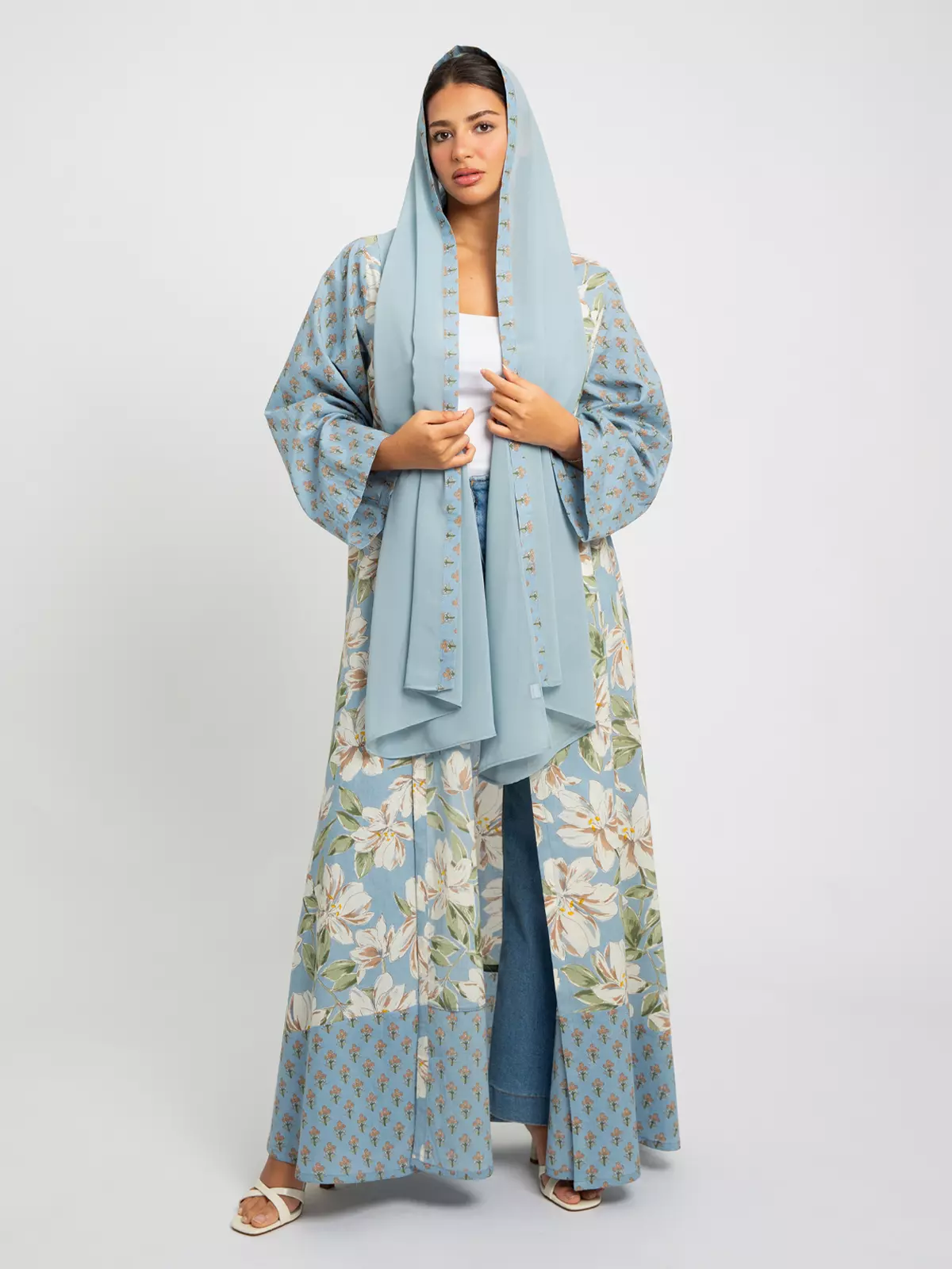 Latest Abayas, Clothing & Tarha Half Cloche Cotton Abaya