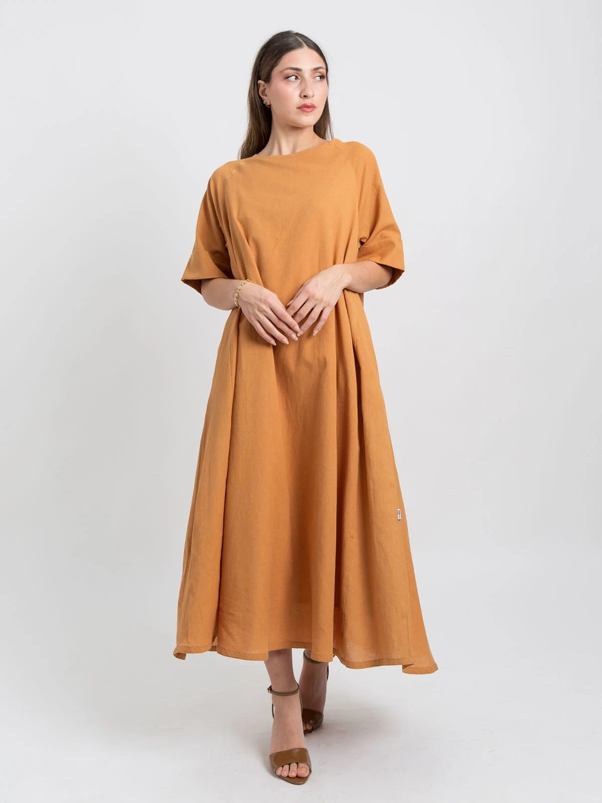 Camel Half Cloche Jalabiya
