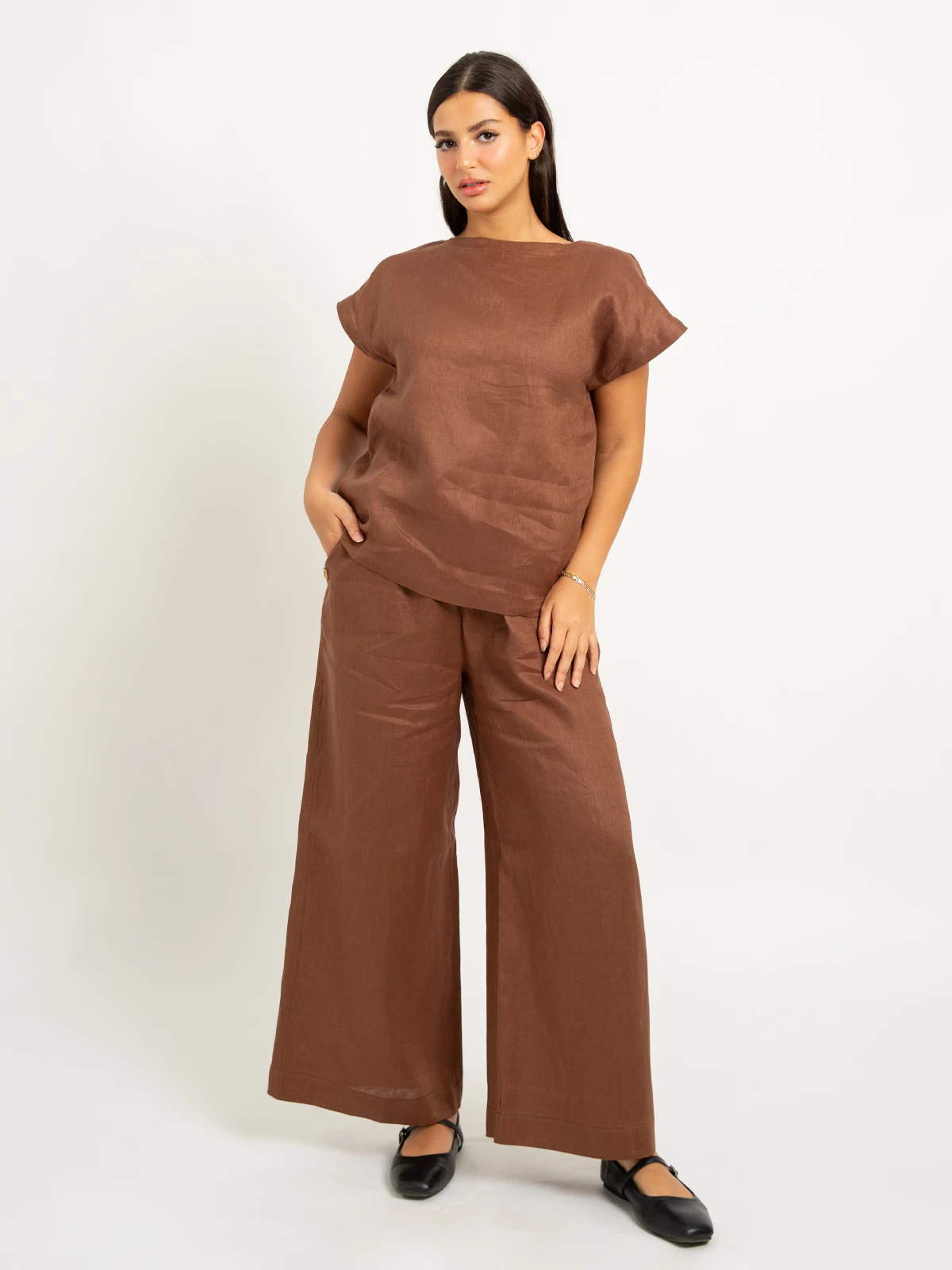 Brown Linen Light Set 