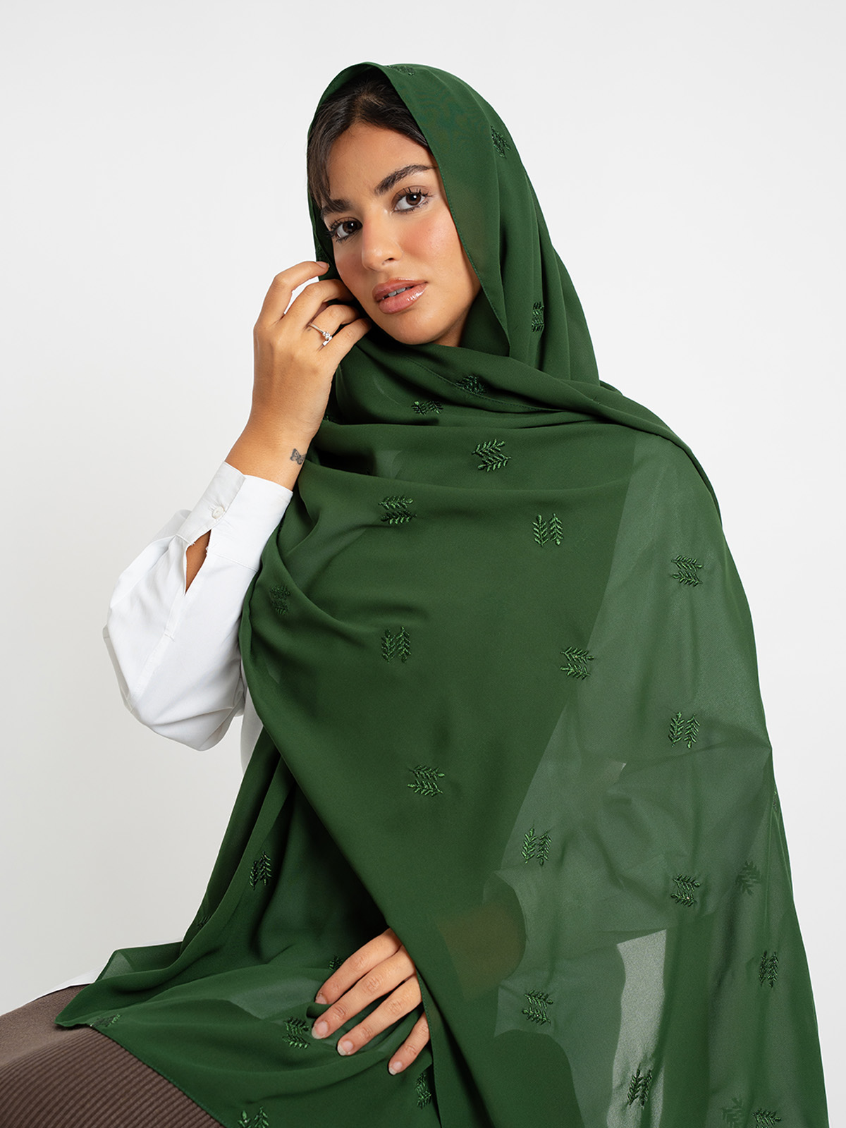 طرحة السنابل ليزر أخضر غني