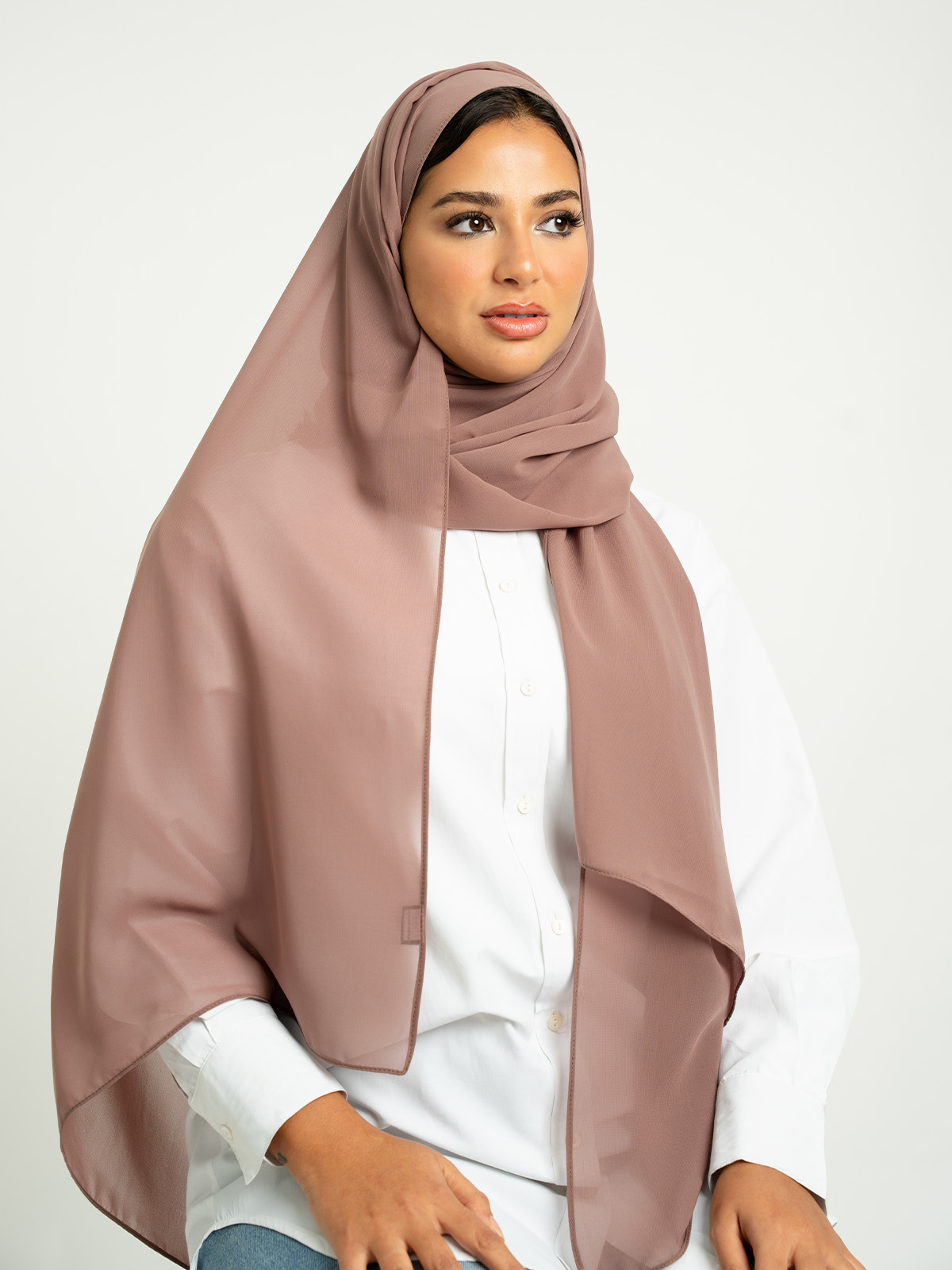 Truffle Blush Plain Laser Tarha