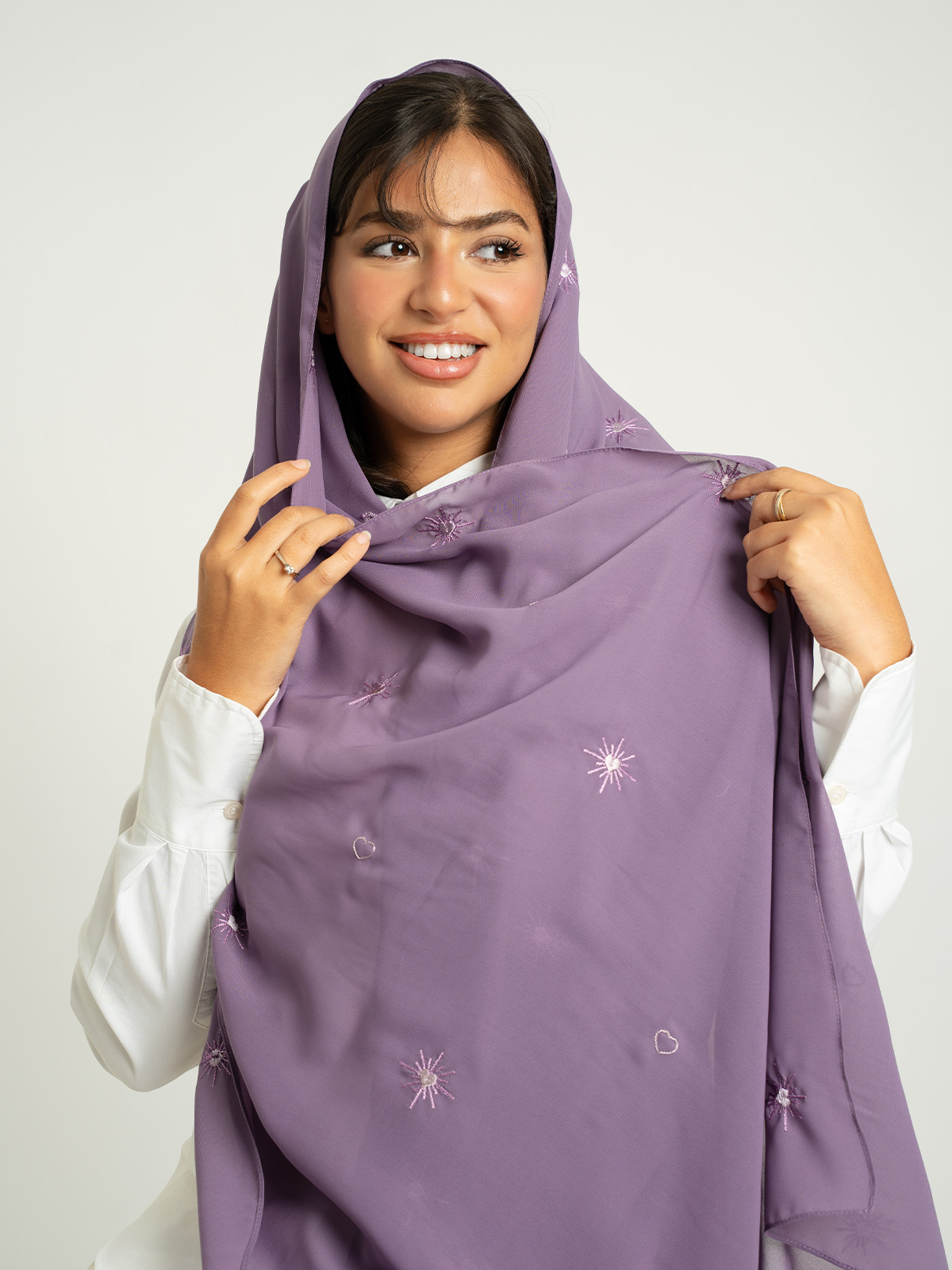 Purple Shining Hearts Laser Tarha