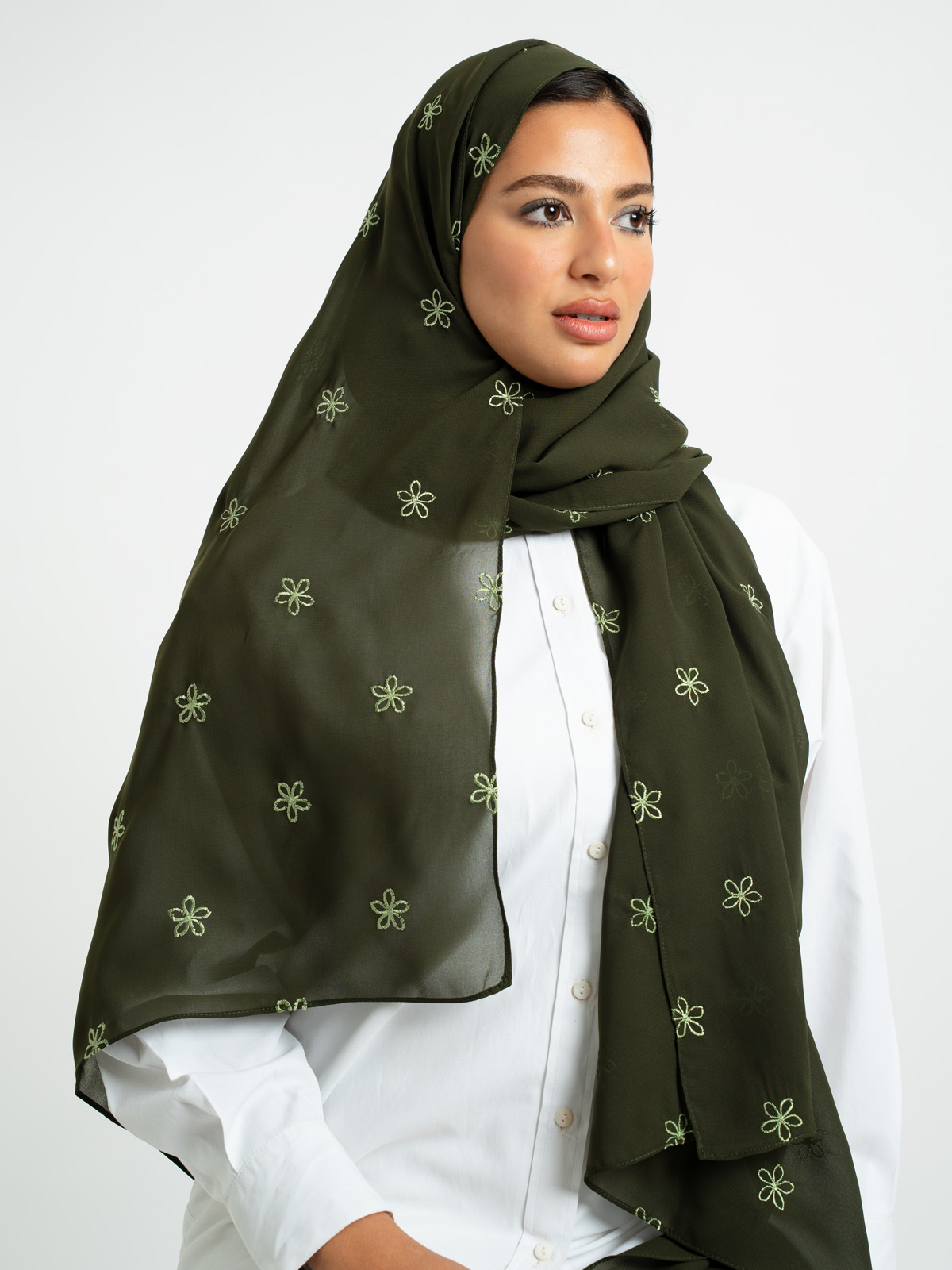 Olive Fan Flower Laser Tarha 