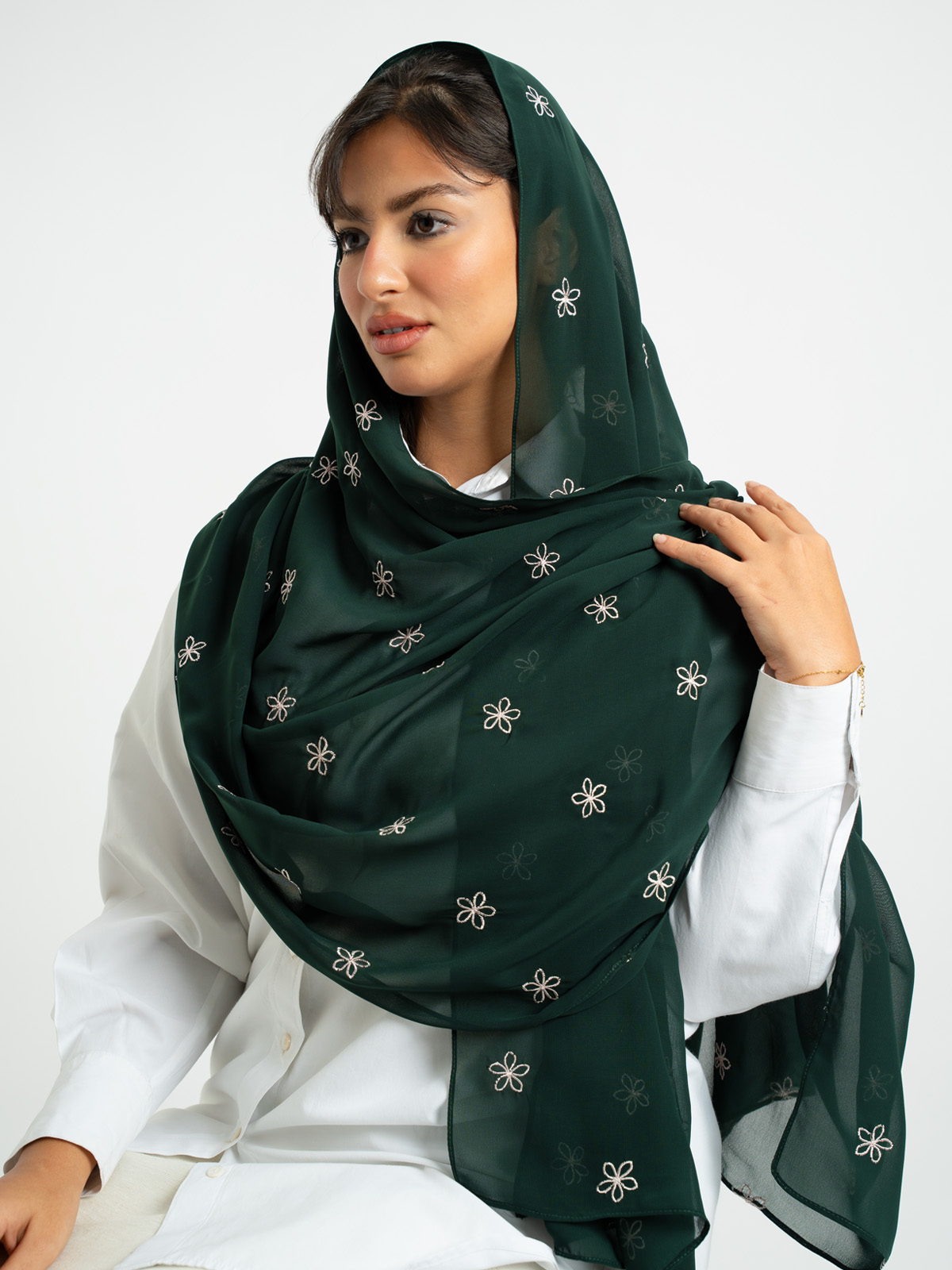 Green Fan Flower Laser Tarha 