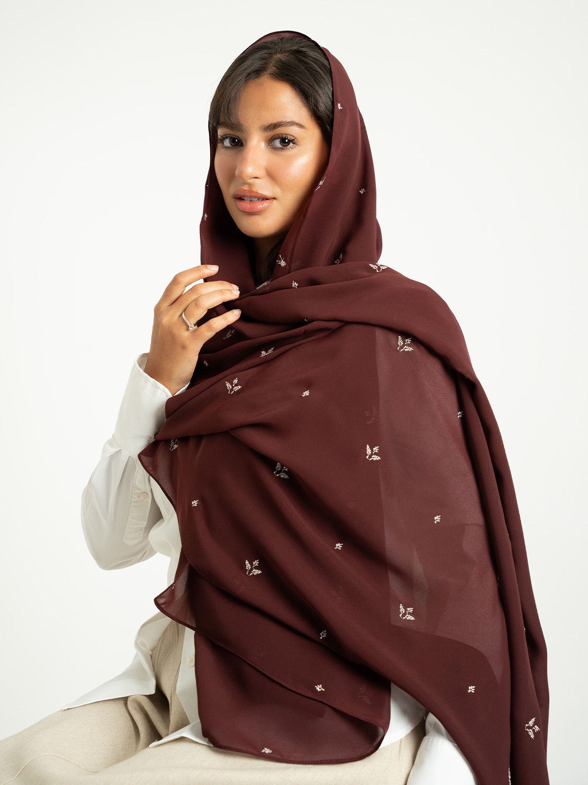 Maroon Little Wheat Laser Tarha