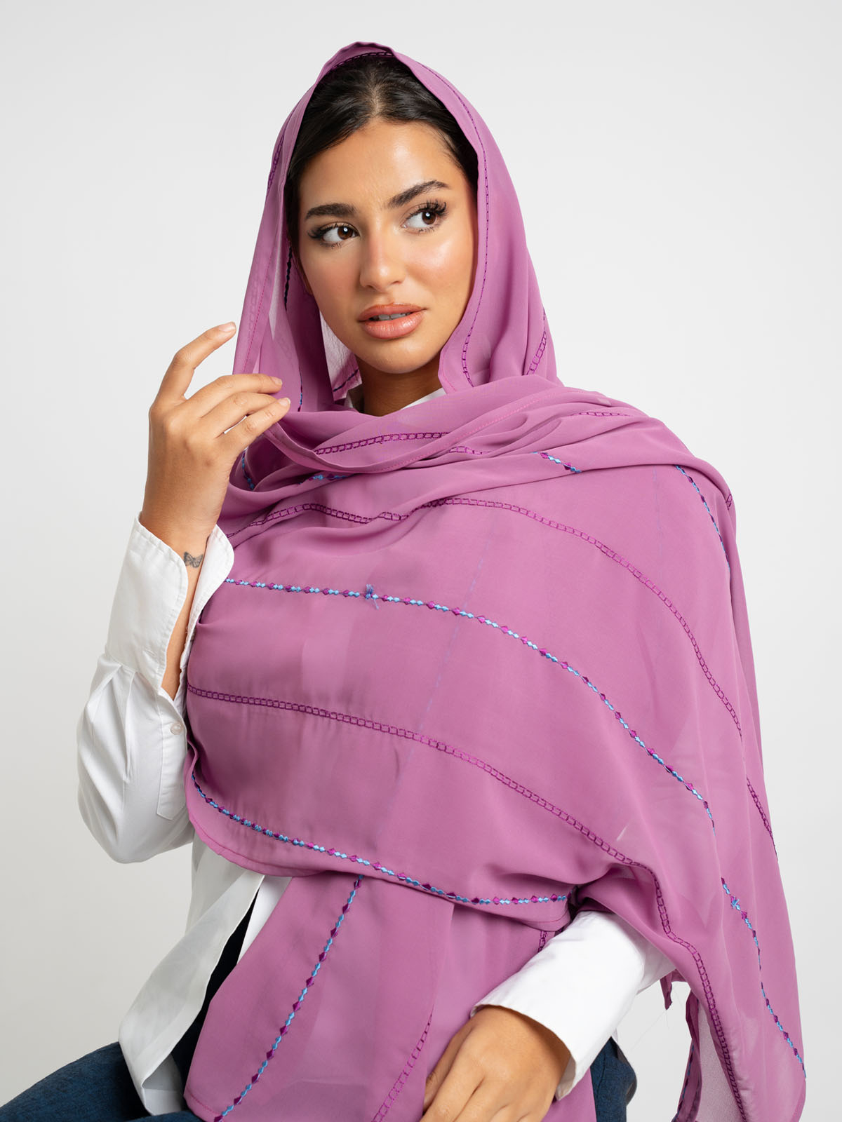 Magenta Chained Lines Laser Tarha