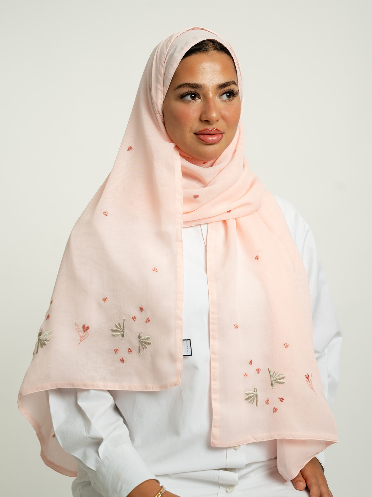 Rose Butterfly Dance Double Voile Tarha