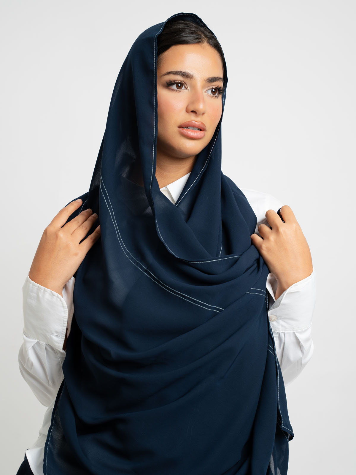 Navy Abstract Laser Tarha