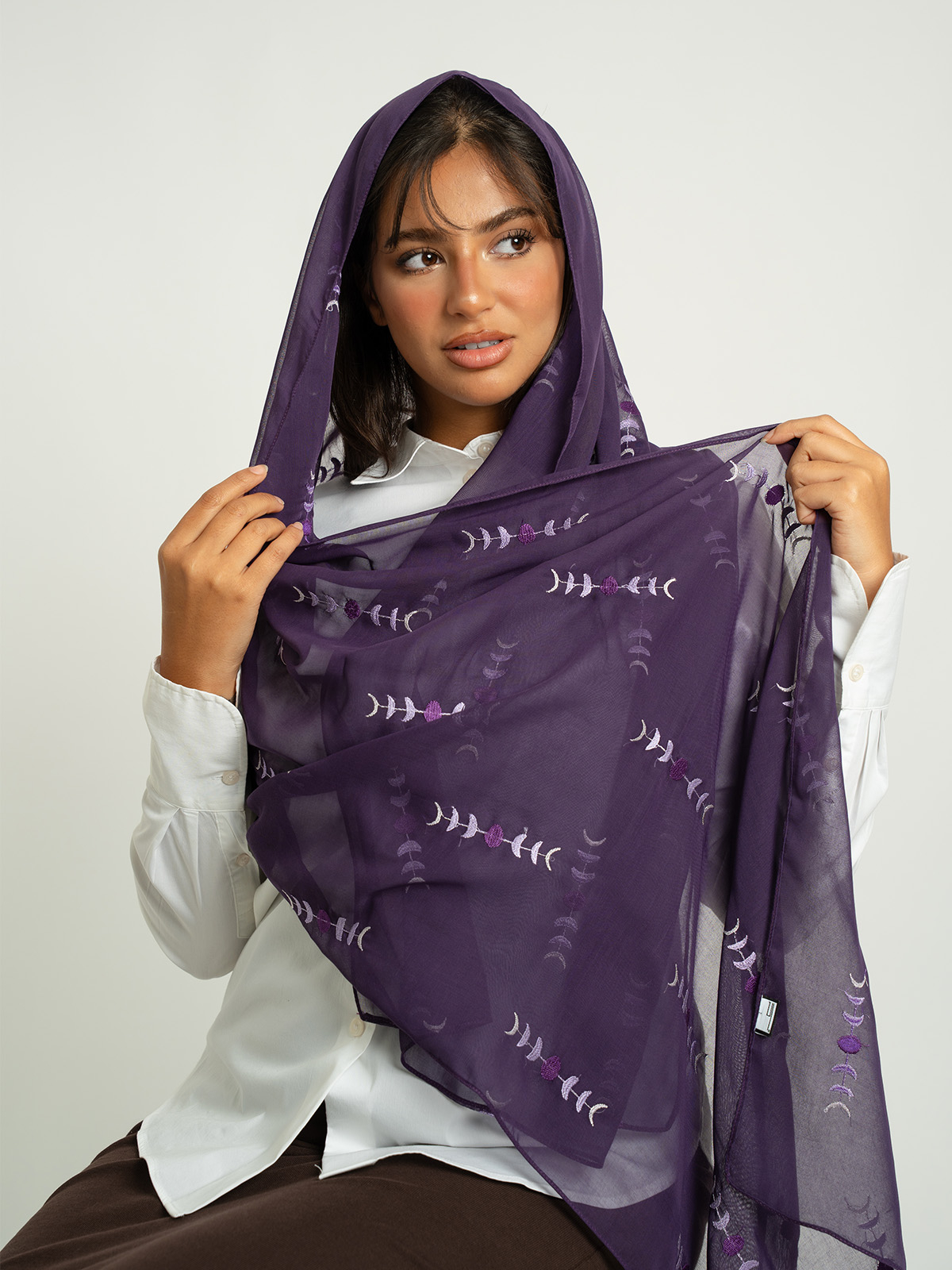 Lilac Moon Fade Single Voile Tarha
