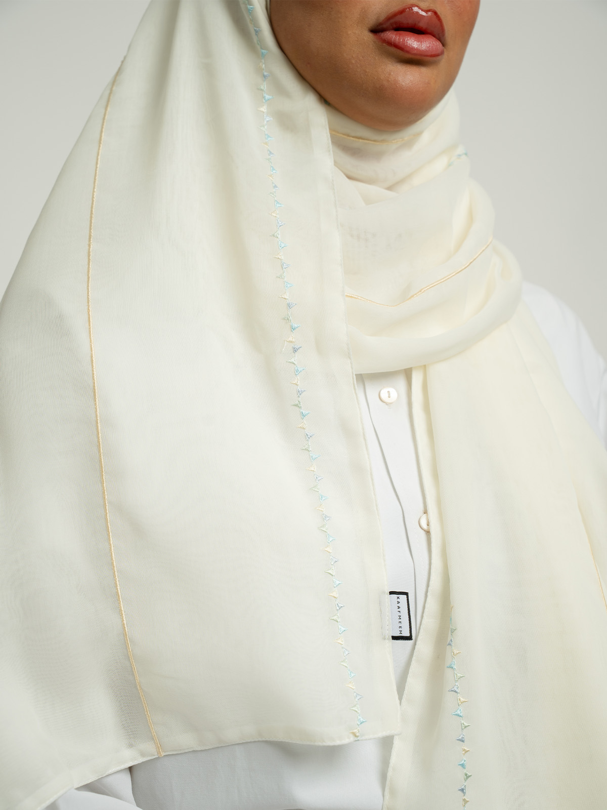 Off-White Reflect Triangles Double Voile Tarha