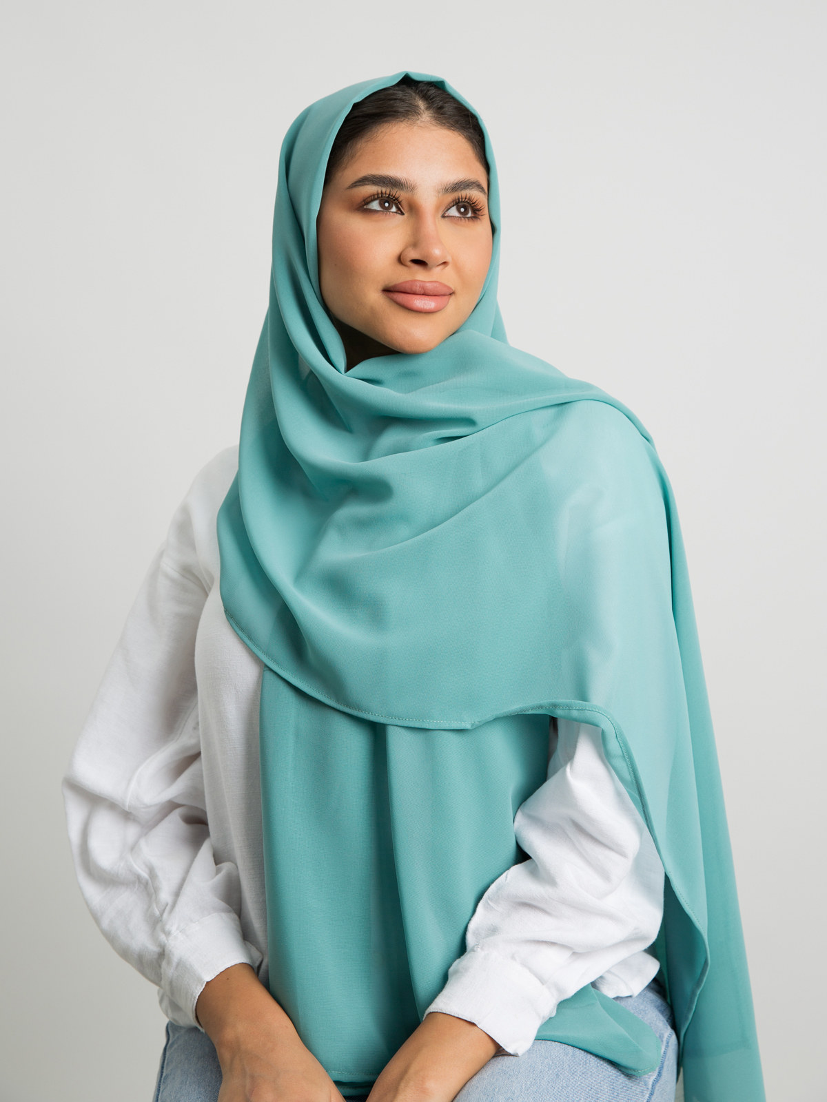 Tiffany plain light chiffon tarha by kaafmeem hijab for daily wear available in multiple colors