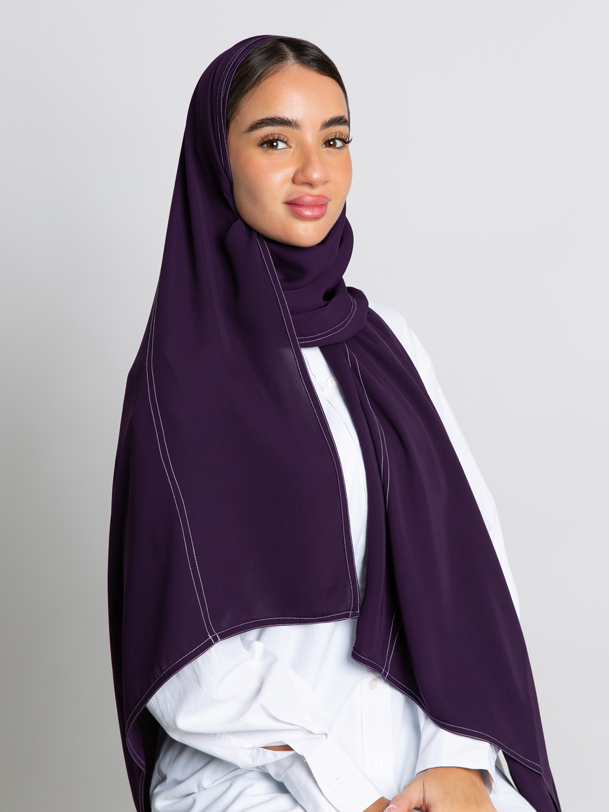 Mauve Abstract Tarha