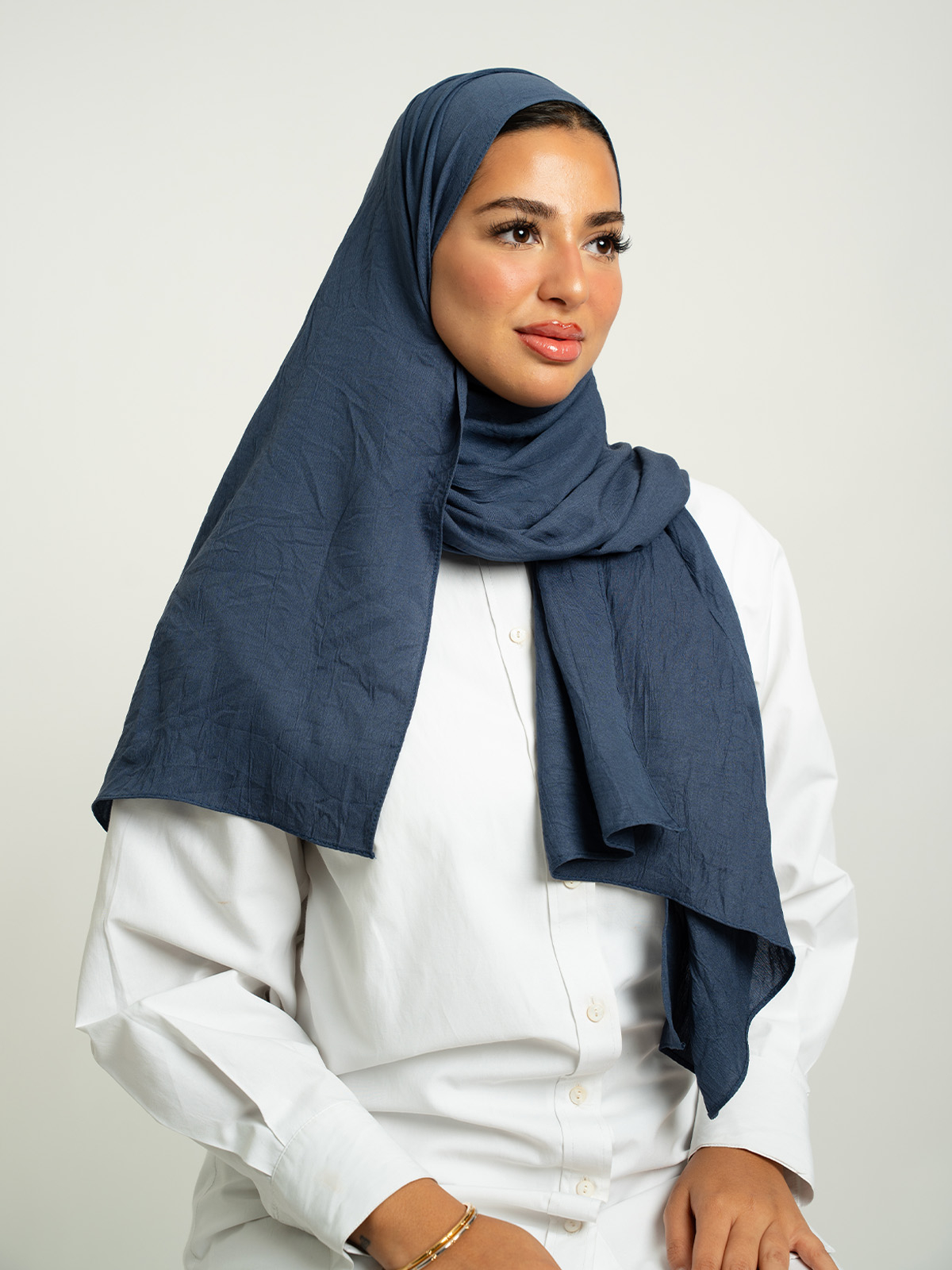 Light Navy Bamboo Crash Tarha