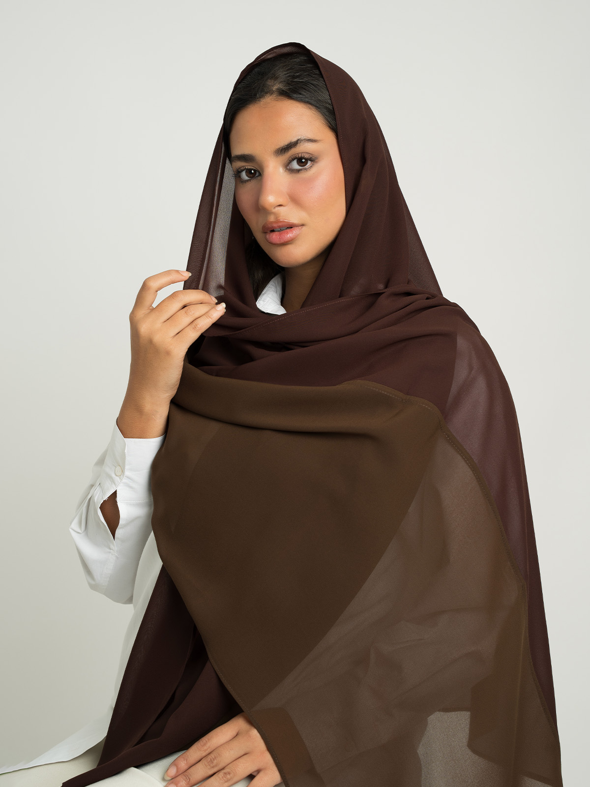 Brown Shades Half-Half Laser Tarha