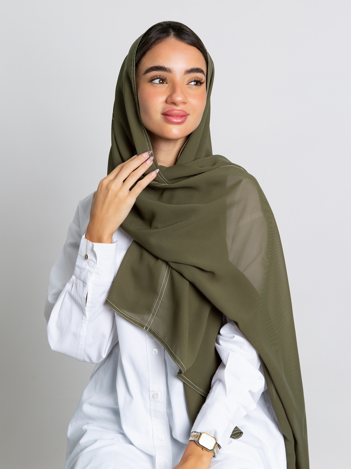 Olive Abstract Tarha