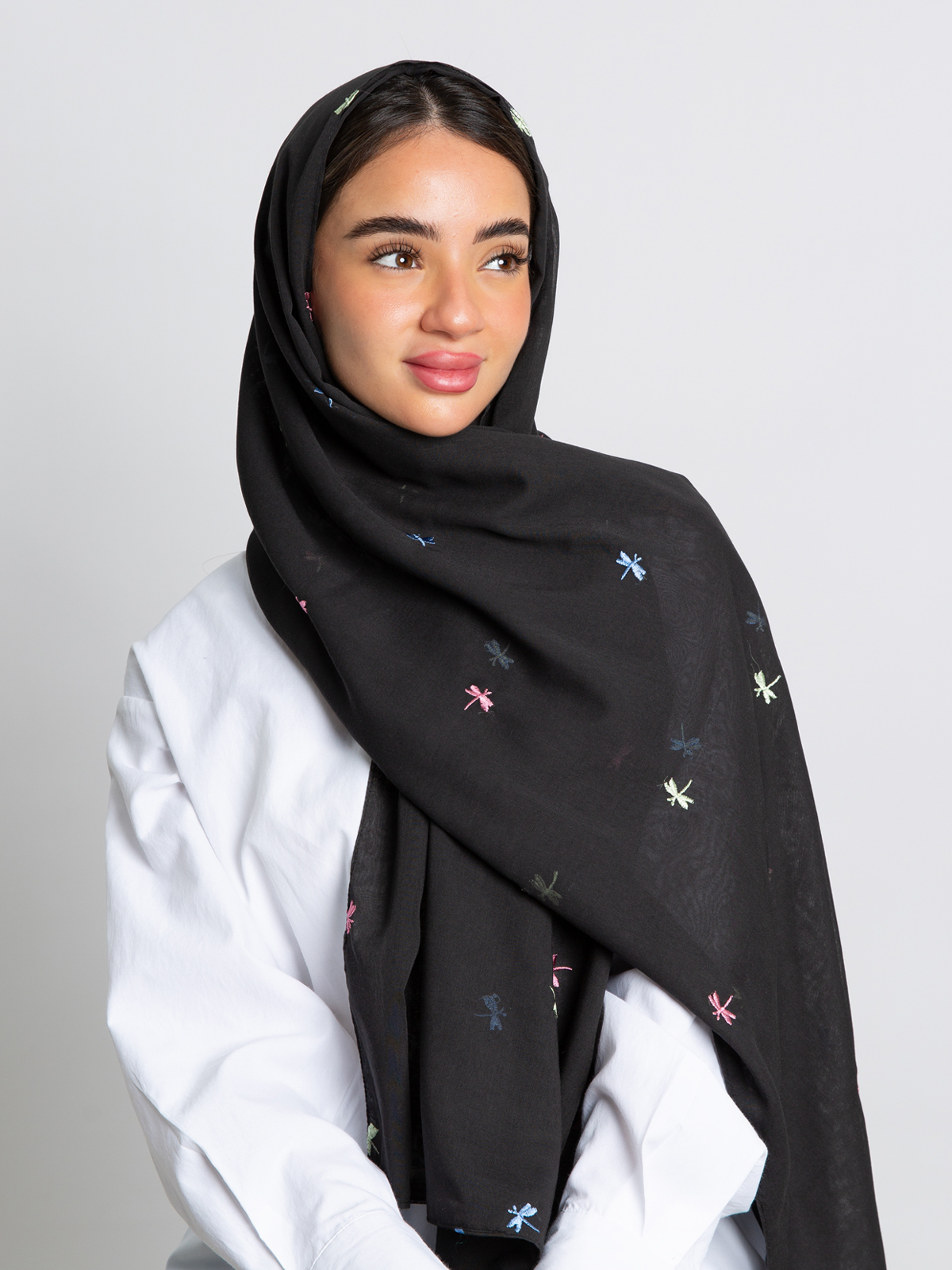 Two Layers Black DragonFly Tarha