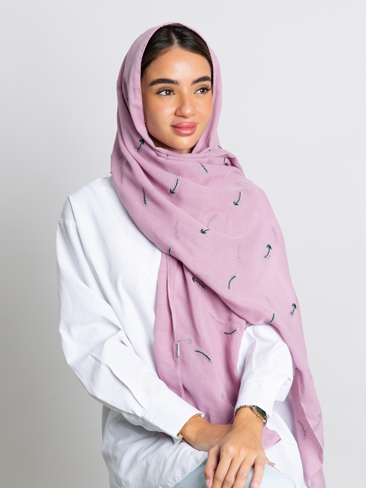 Two Layers Pink Lavender Tarha