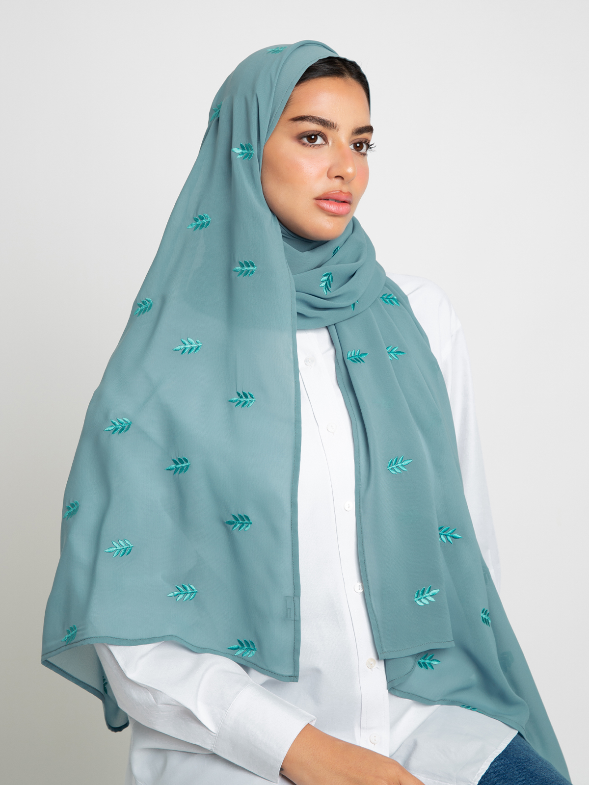 Turquoise Pine Rose Laser Tarha