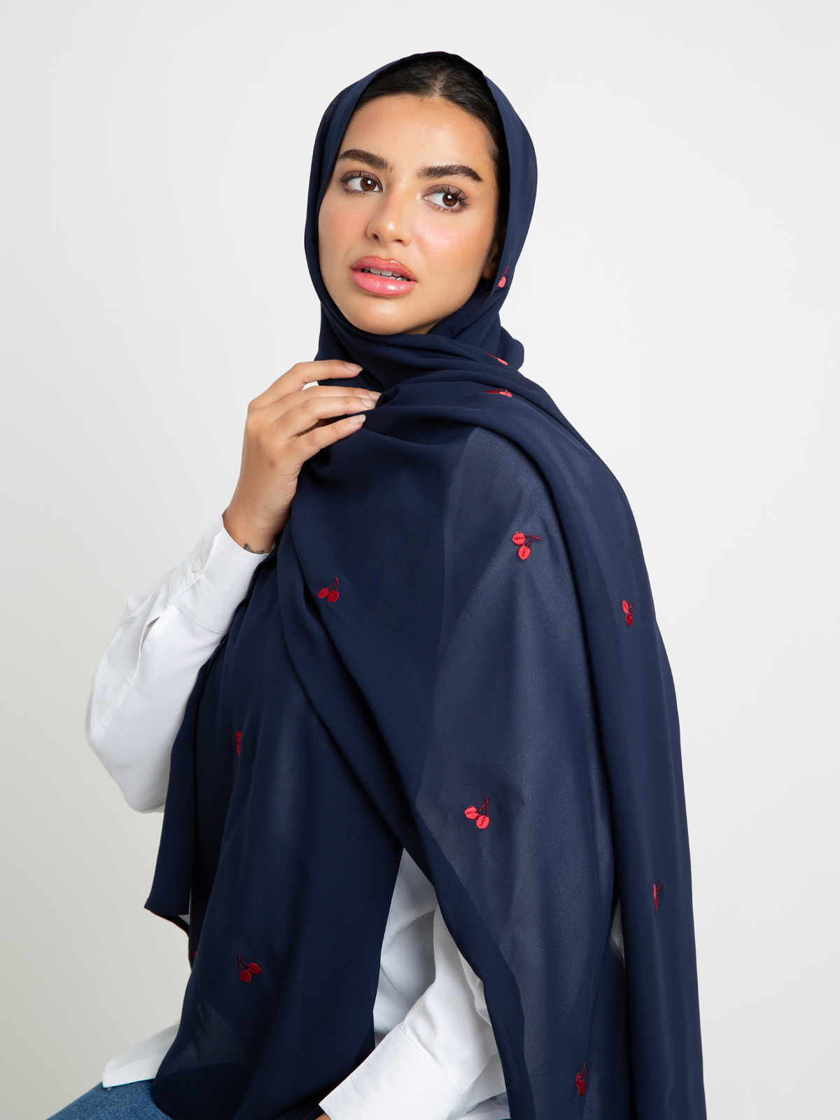 Navy Cherry Lady Laser Tarha