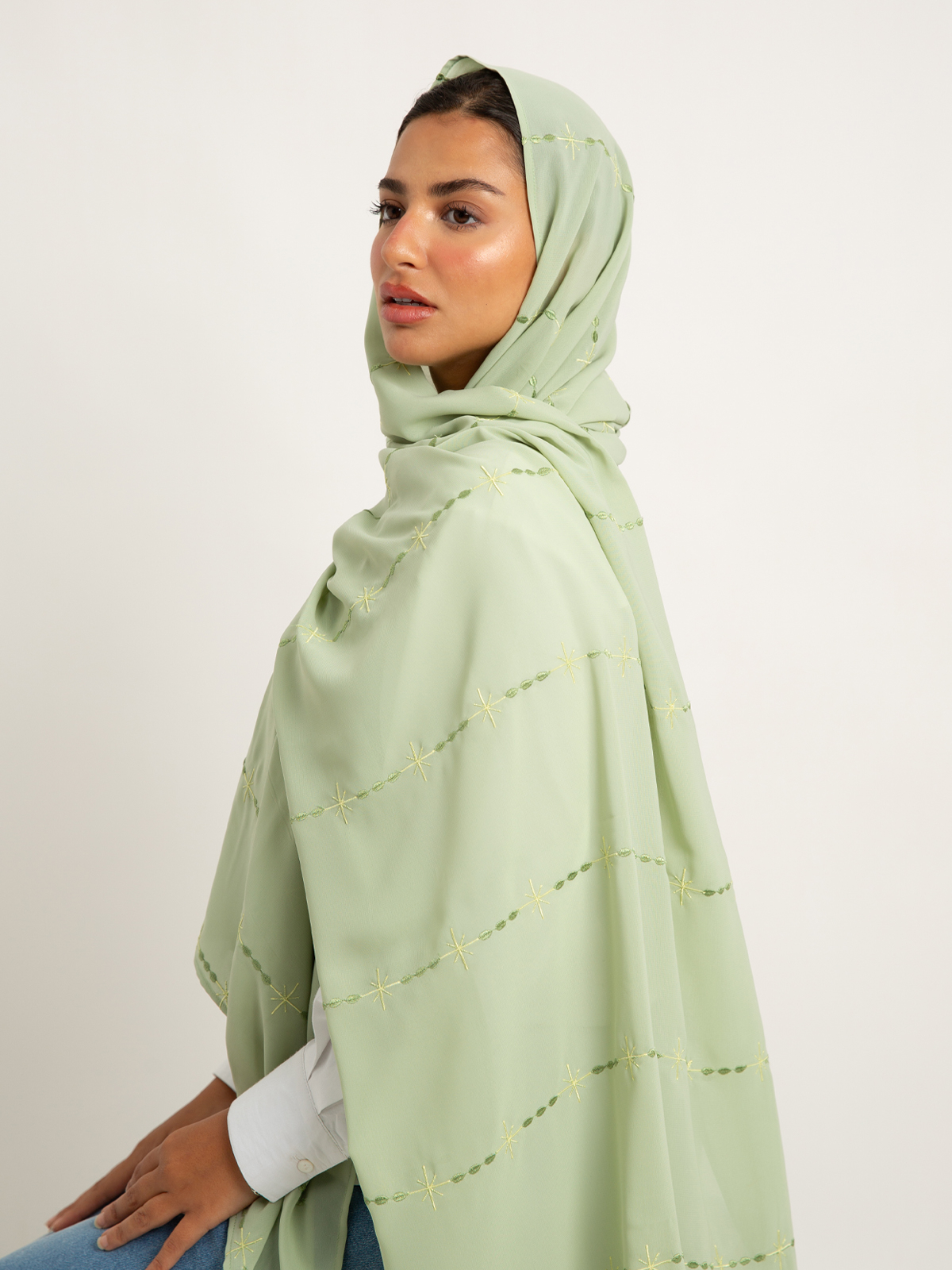 Light Green Galaxy Threads Laser Tarha