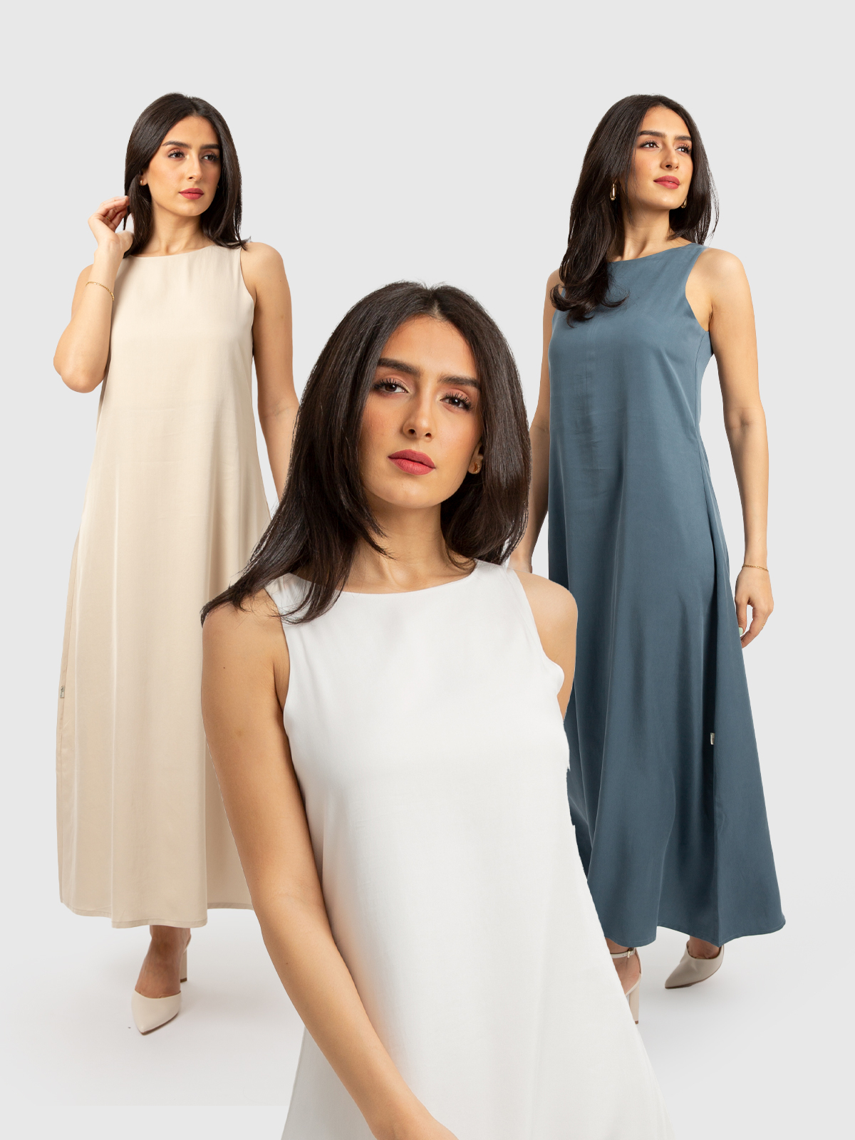 Package of 3 Light Colors Dresses