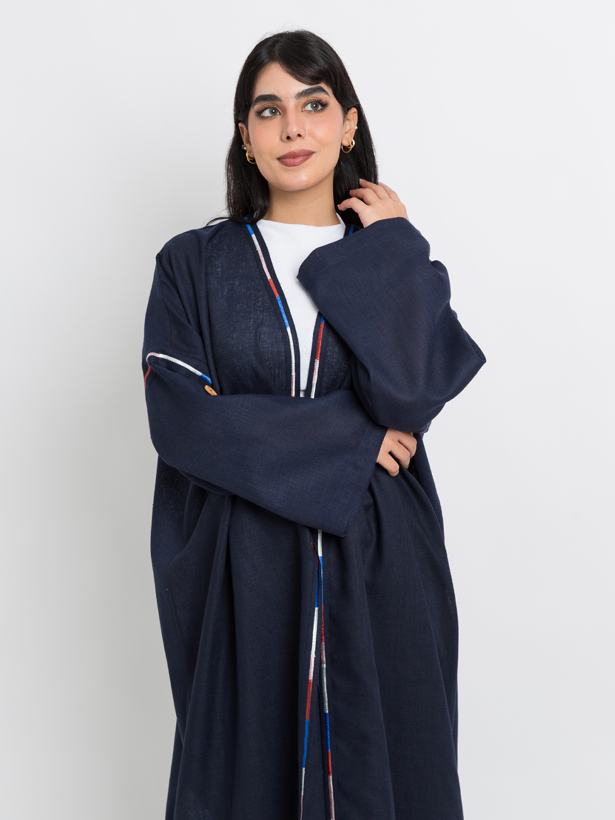 Navy Rainbow Bohemian Abaya