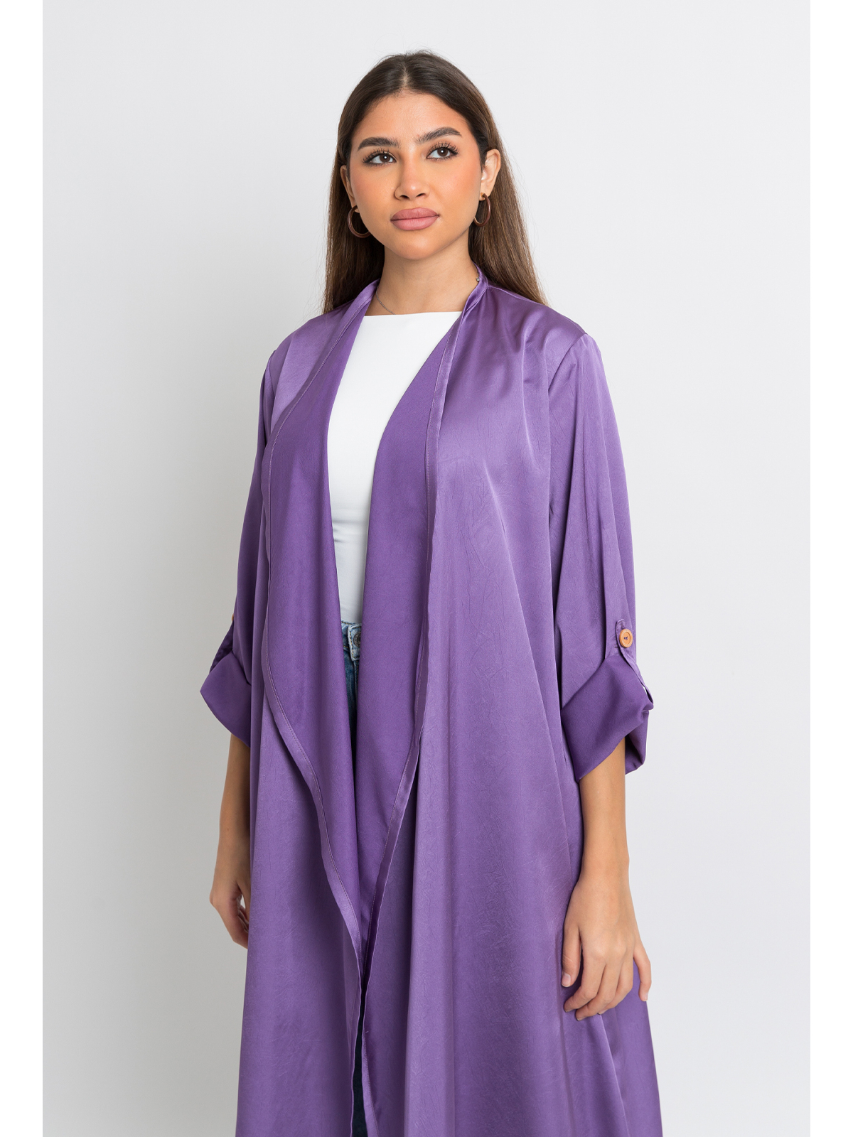 Purple Luxe Comfy Abaya