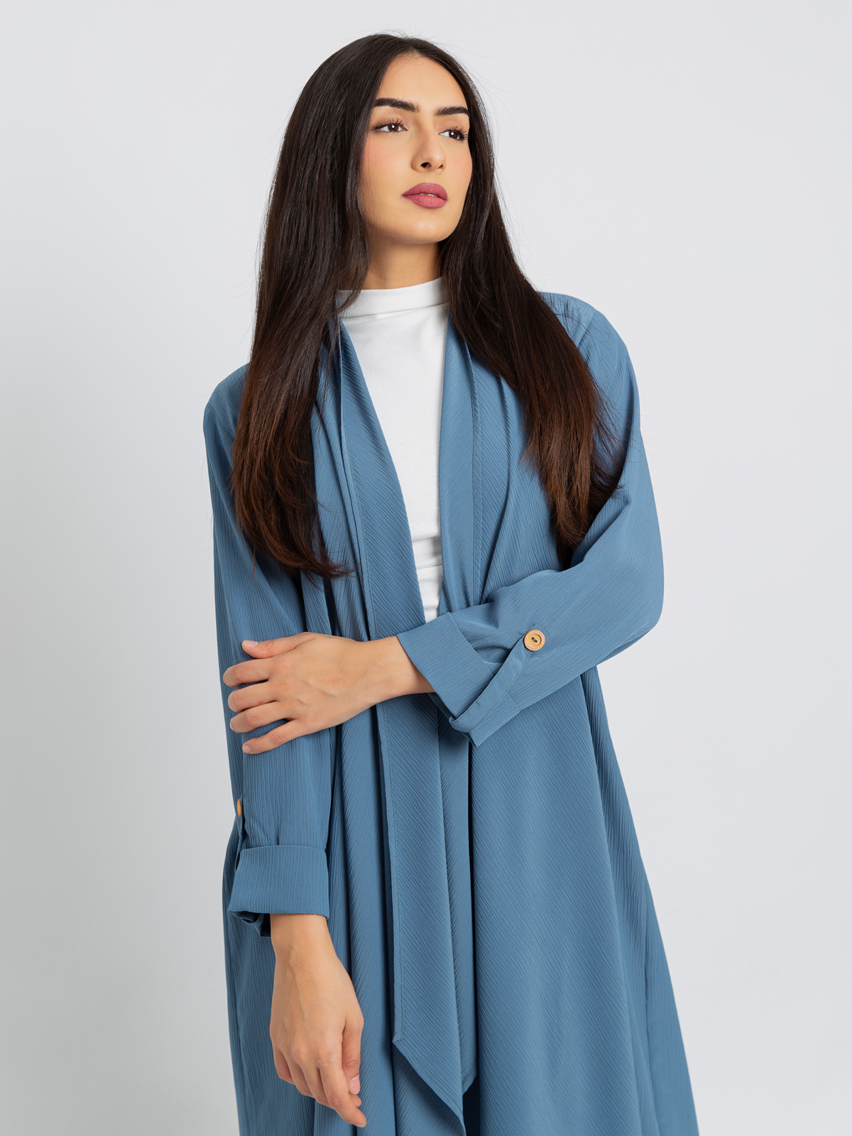 Light Teal Freestyle Abaya
