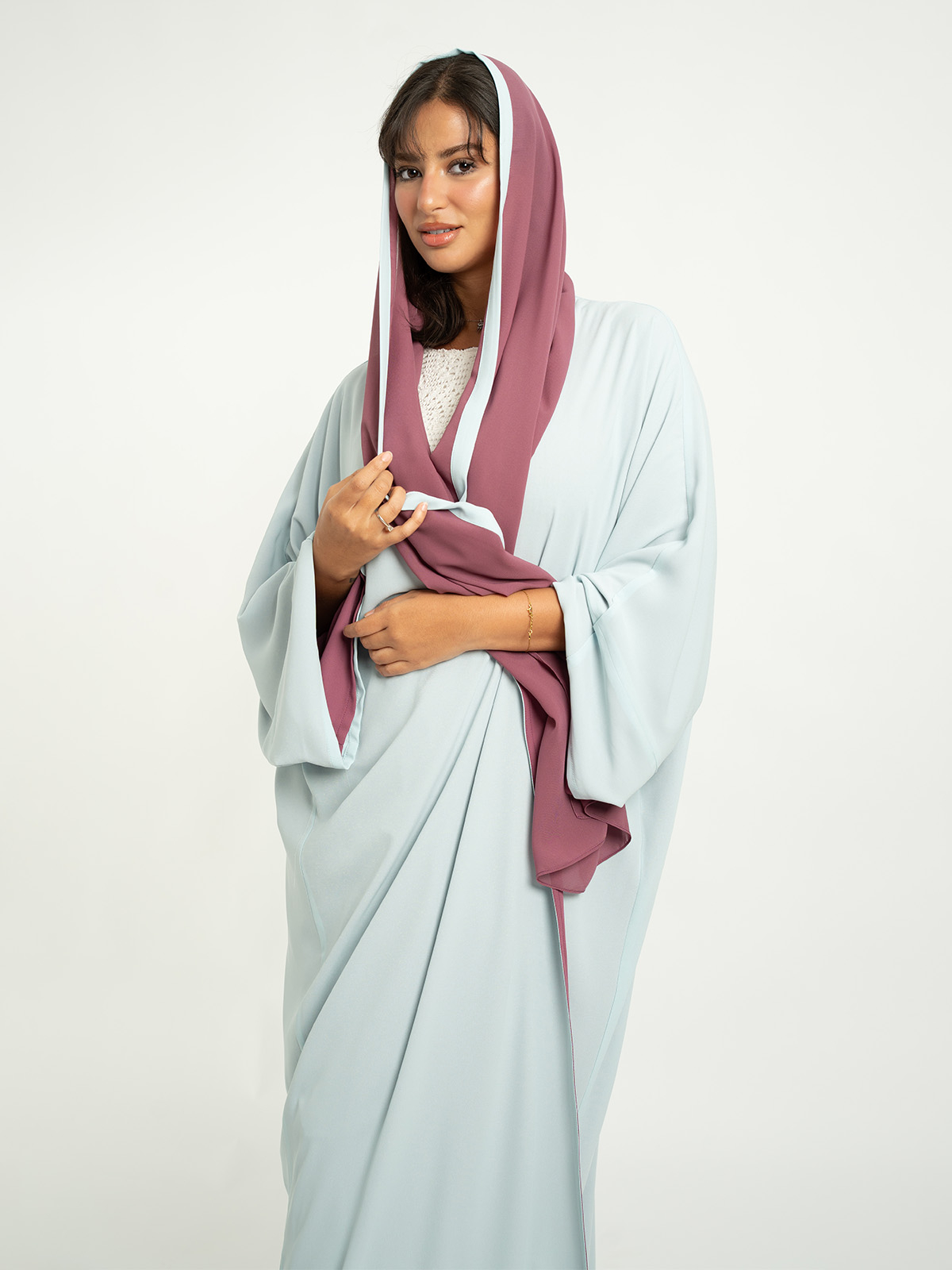 Sky Bloom Double Flowstyle Abaya 
