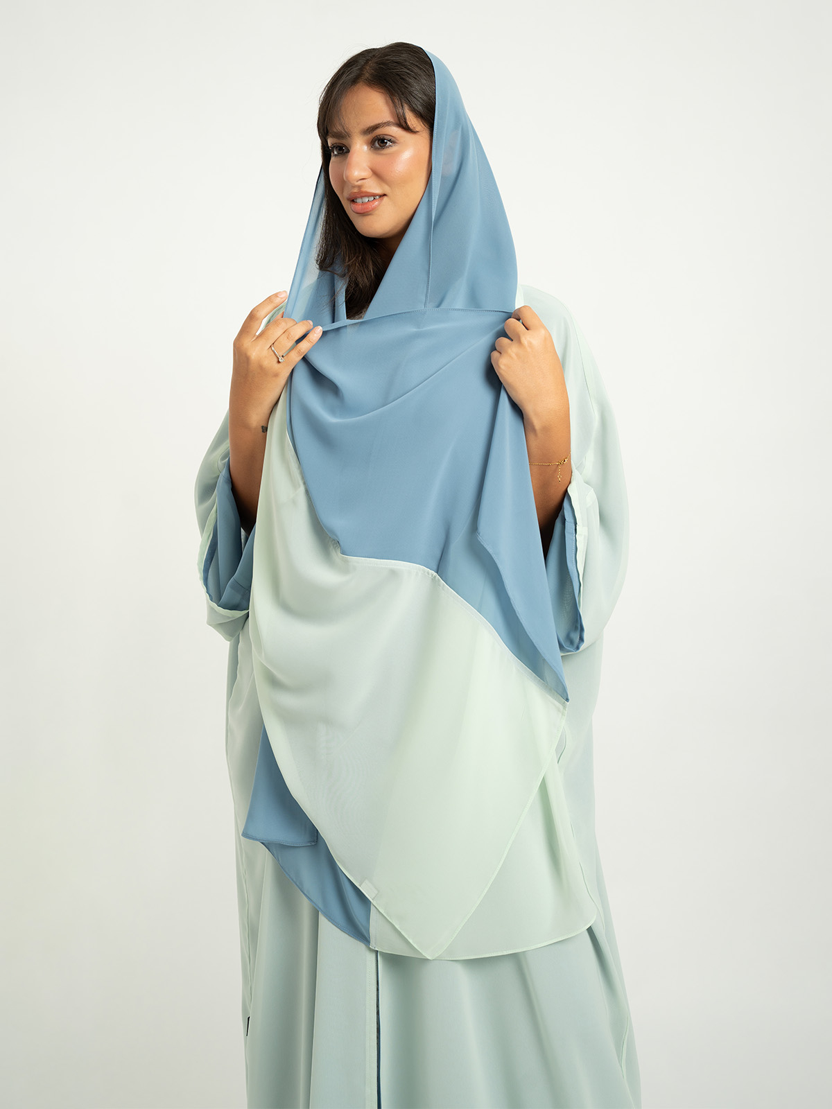 Lime Sorbet Light Double Wide-fit Abaya
