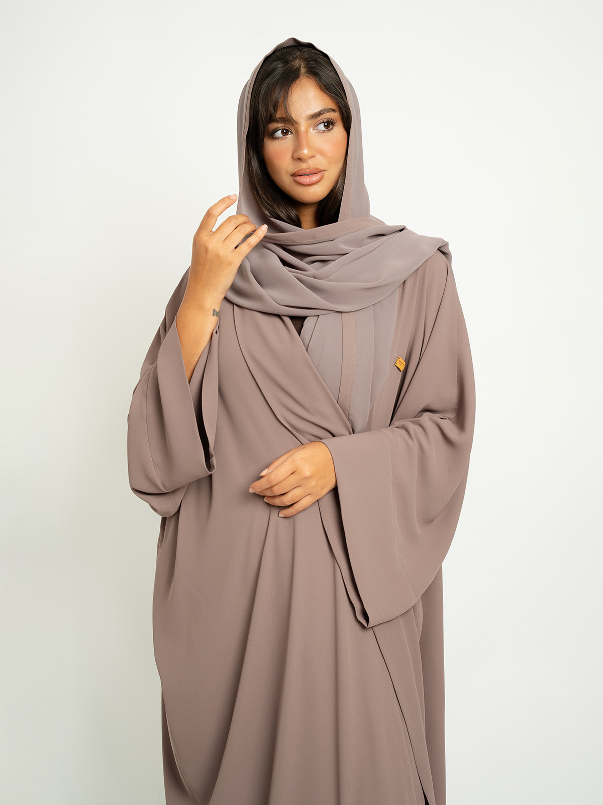 Mocha on Mocha Flowstyle Abaya