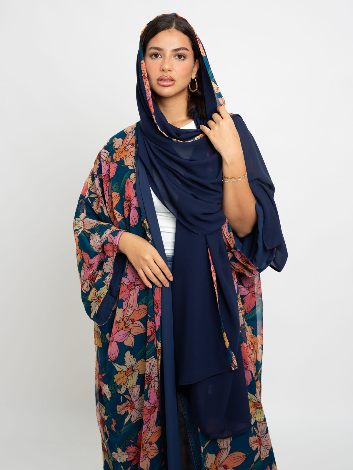 Orchid Dusk Double Flowstyle Abaya