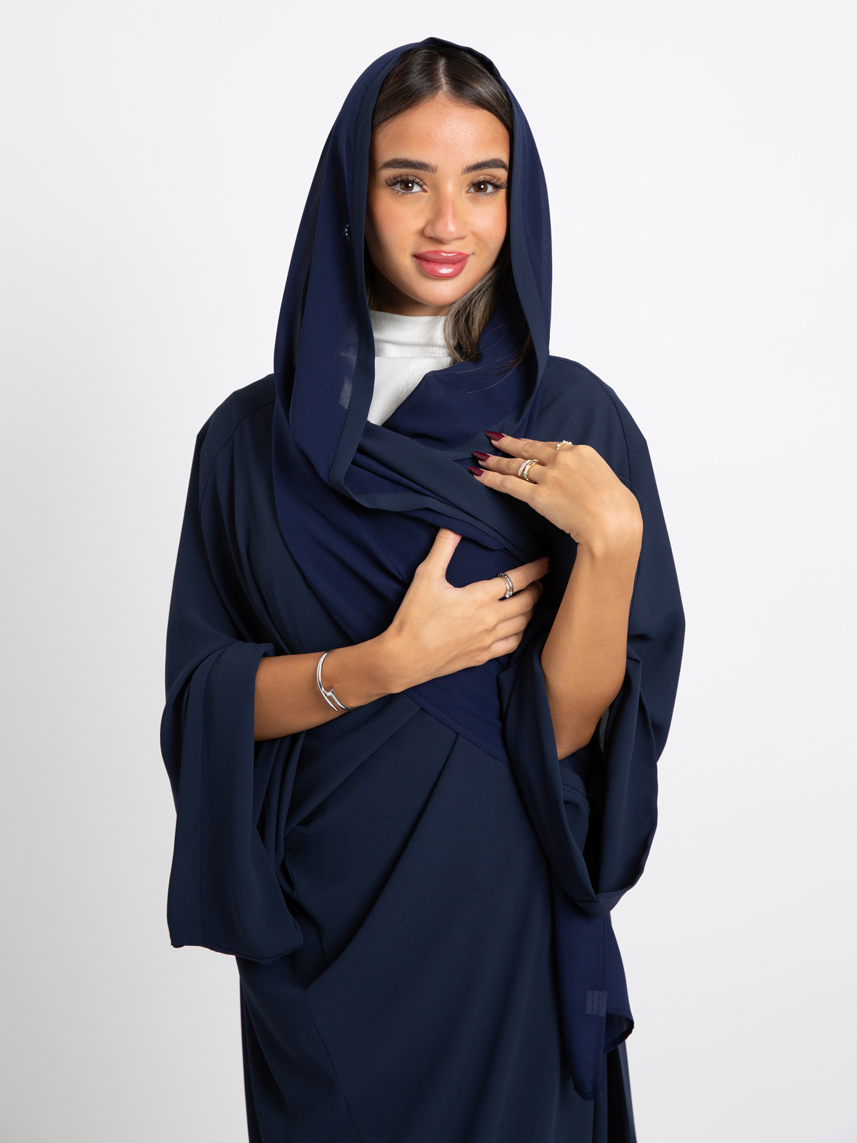 Navy on Navy Flowstyle Abaya