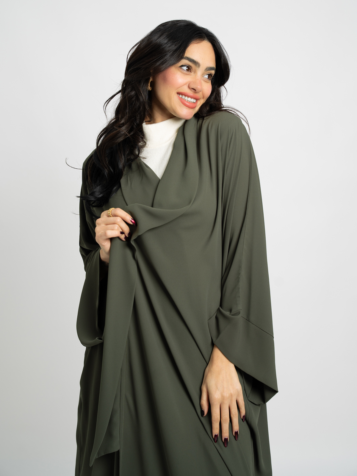 Olive Flowstyle Abaya