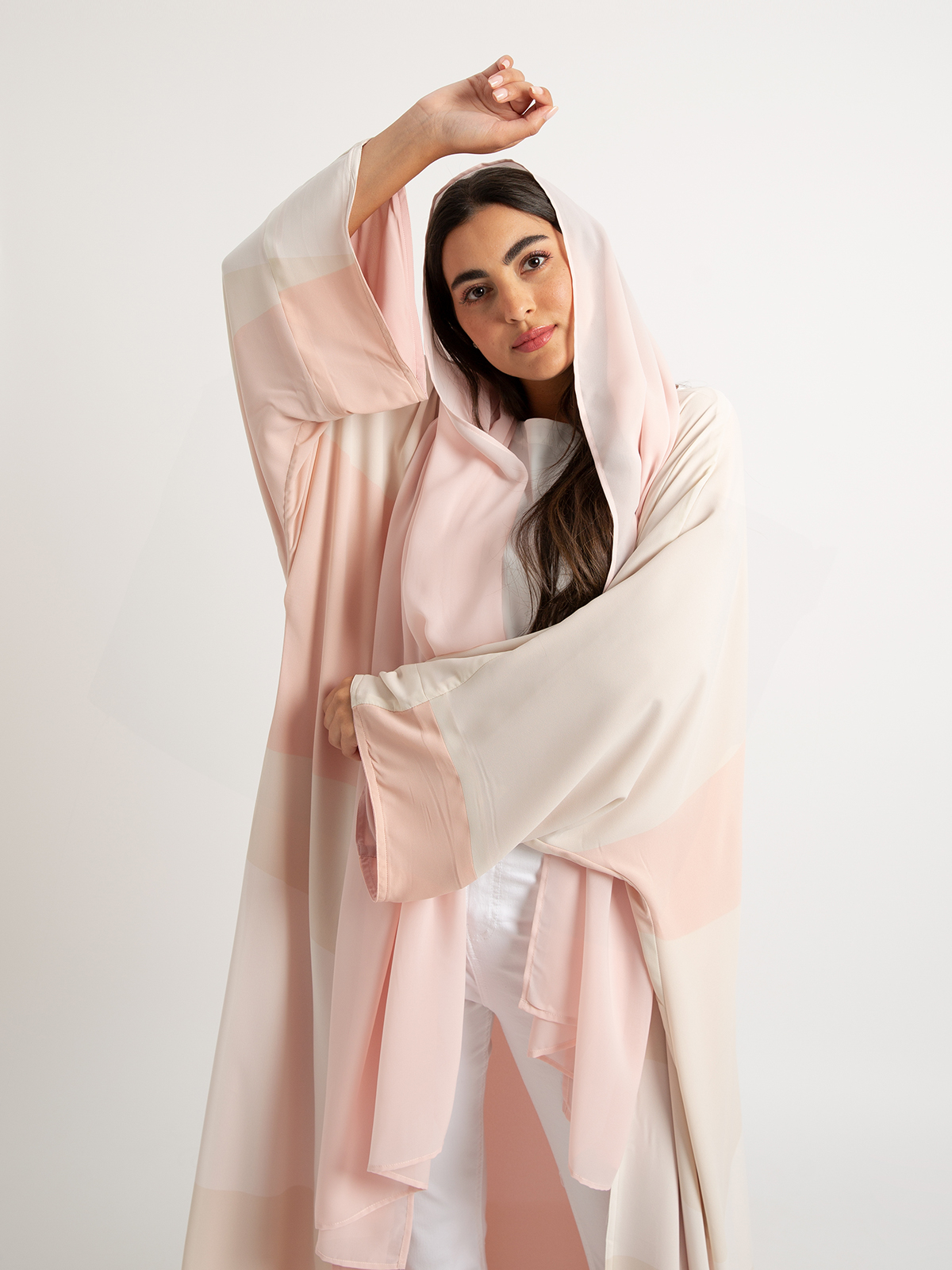Pink Abstract - Double Flowstyle Abaya
