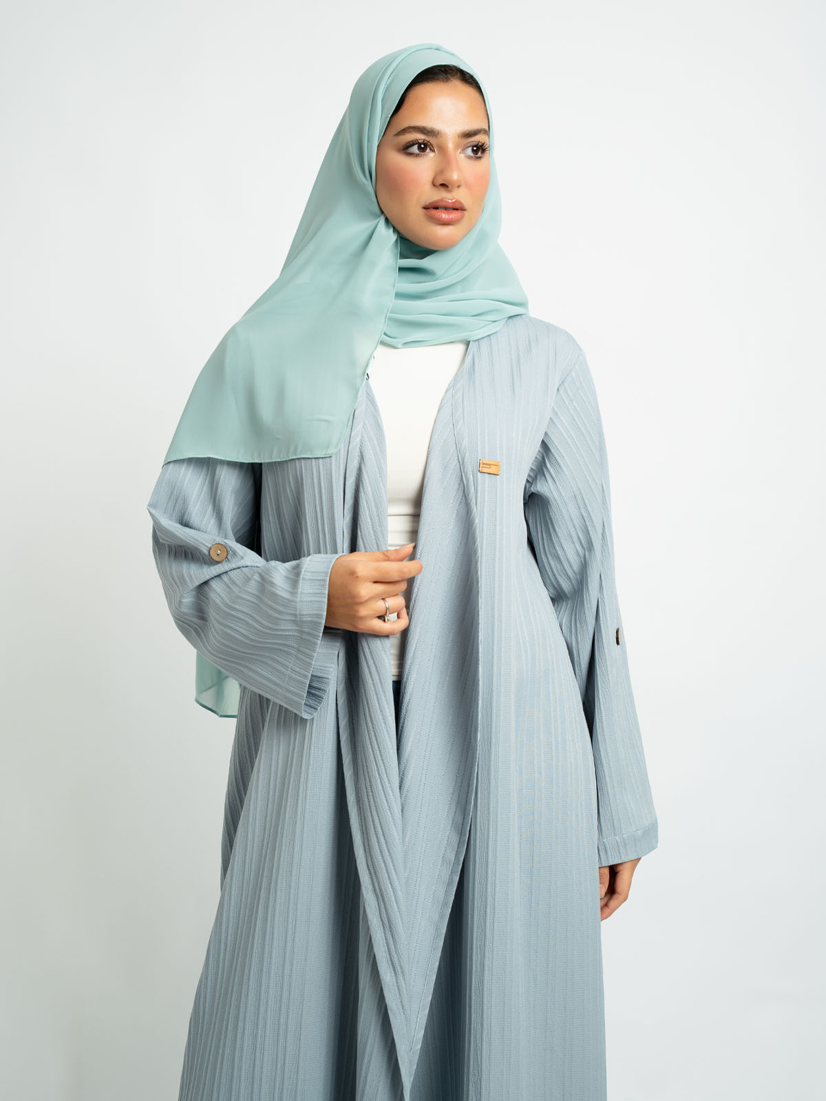The Mint Blue Comfy Abaya