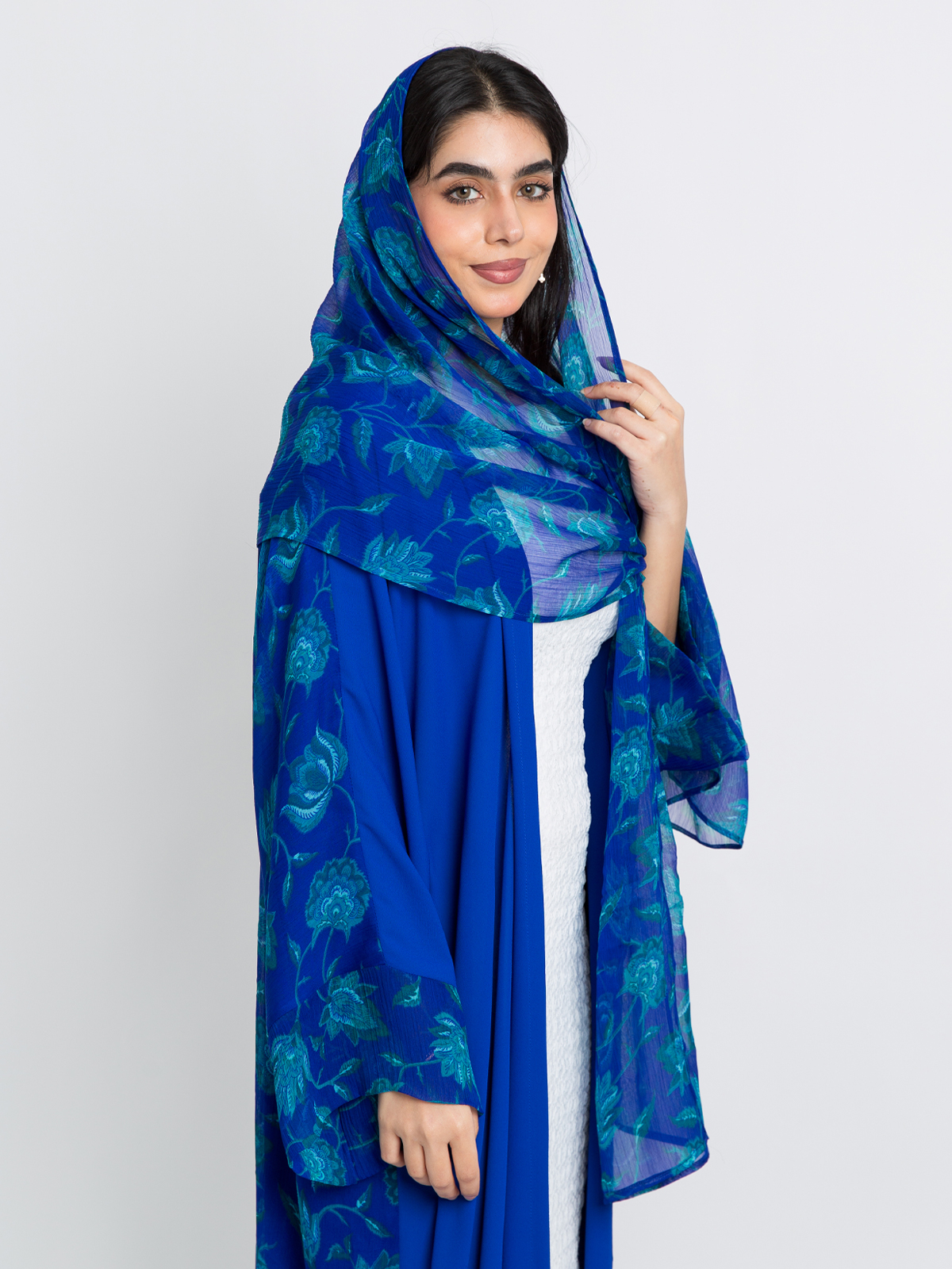 Indigo Bloom Wide-fit Abaya