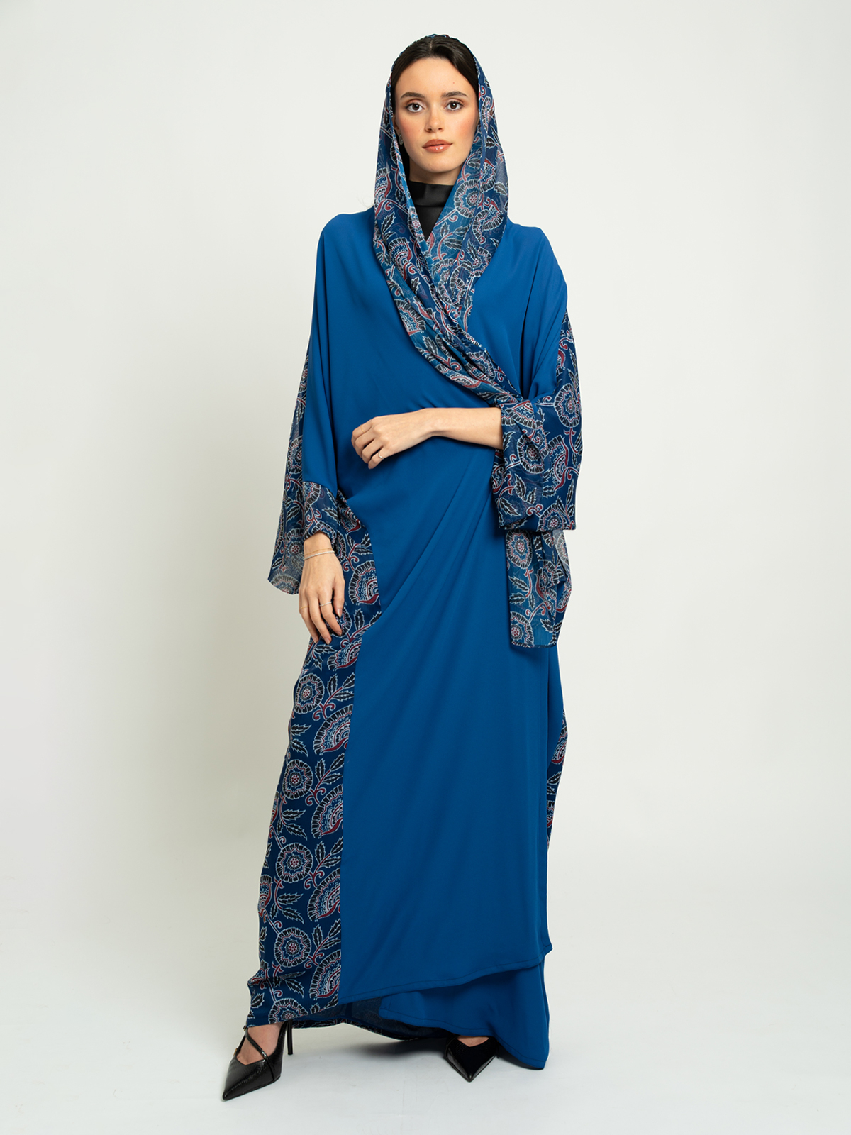 Navy Ink Nights Wide-fit Abaya