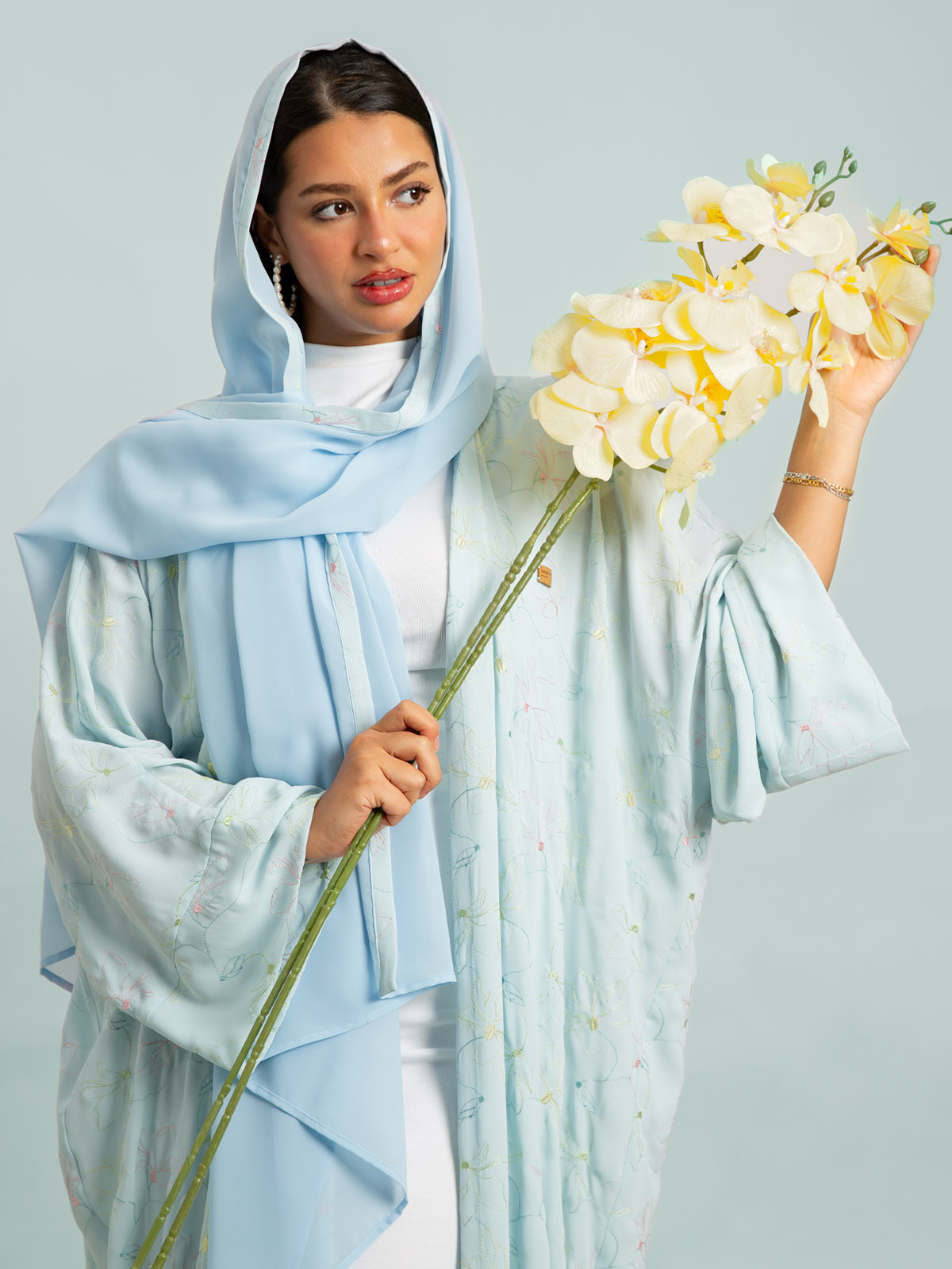 Nourishing Blue Wide-fit Abaya