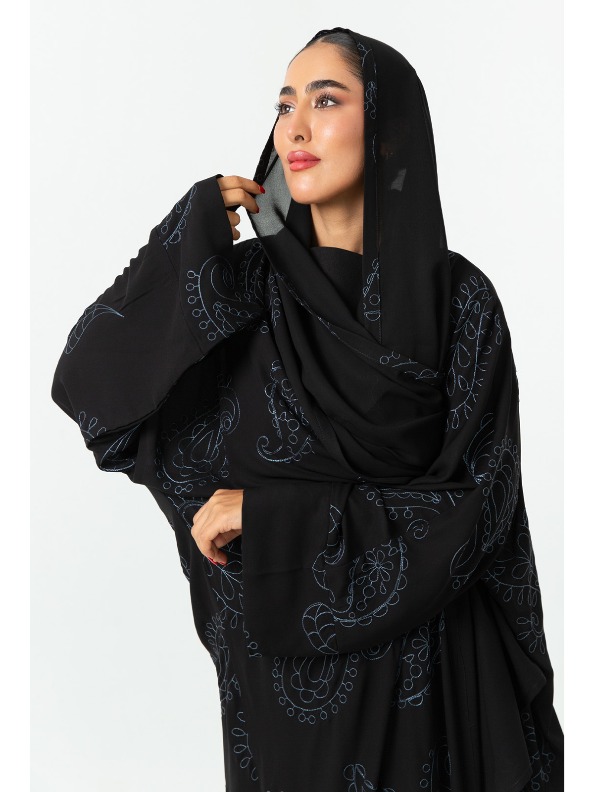 Black Bandana Abaya