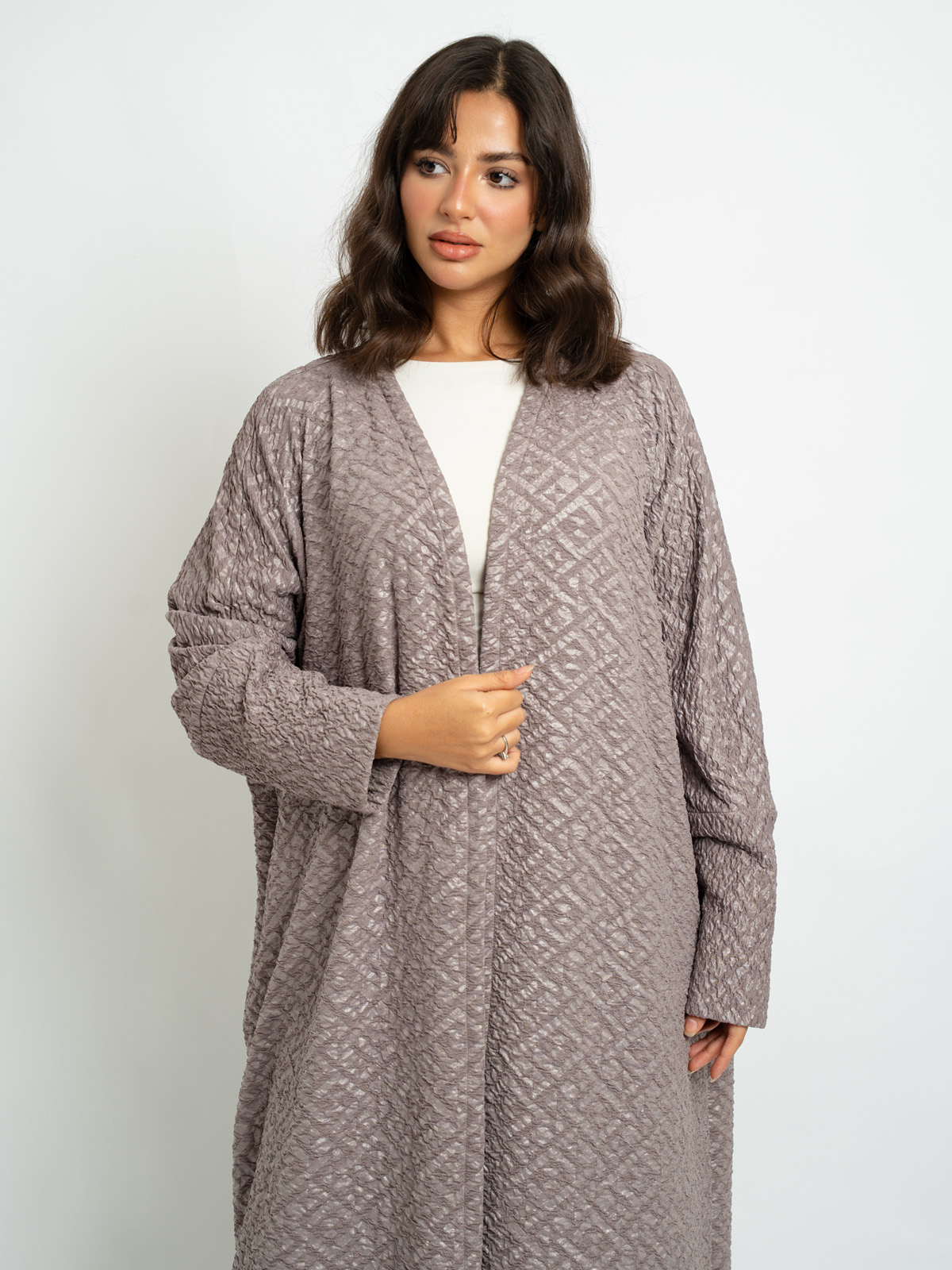 Beige - Half Bisht Abaya