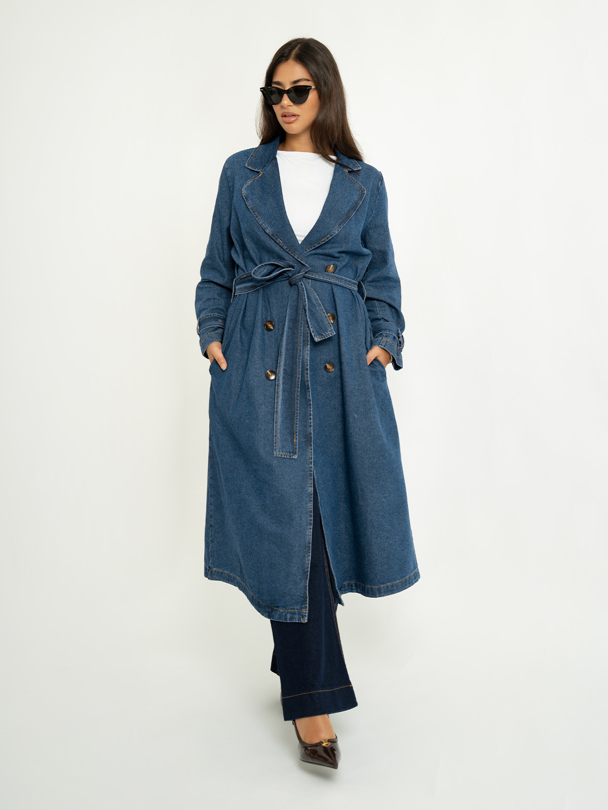 Blue Jeans Trench Abaya